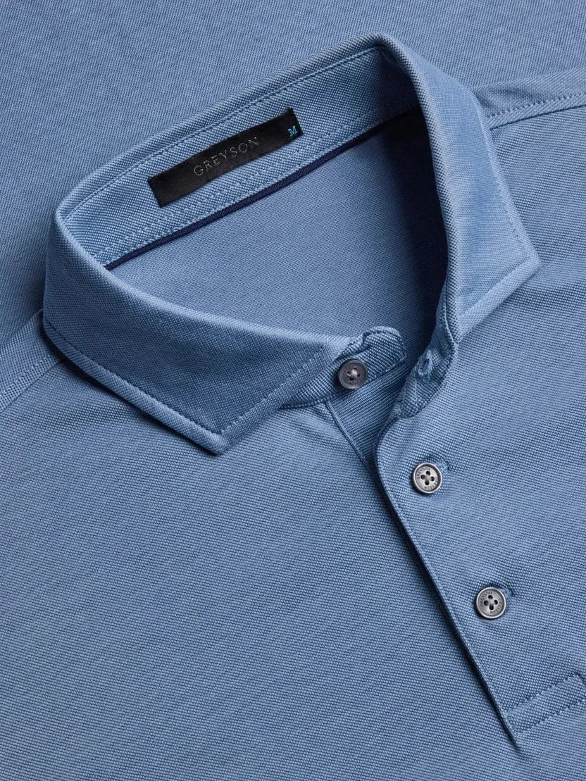 Omaha Polo - Bonneville Blue Durable Cotton