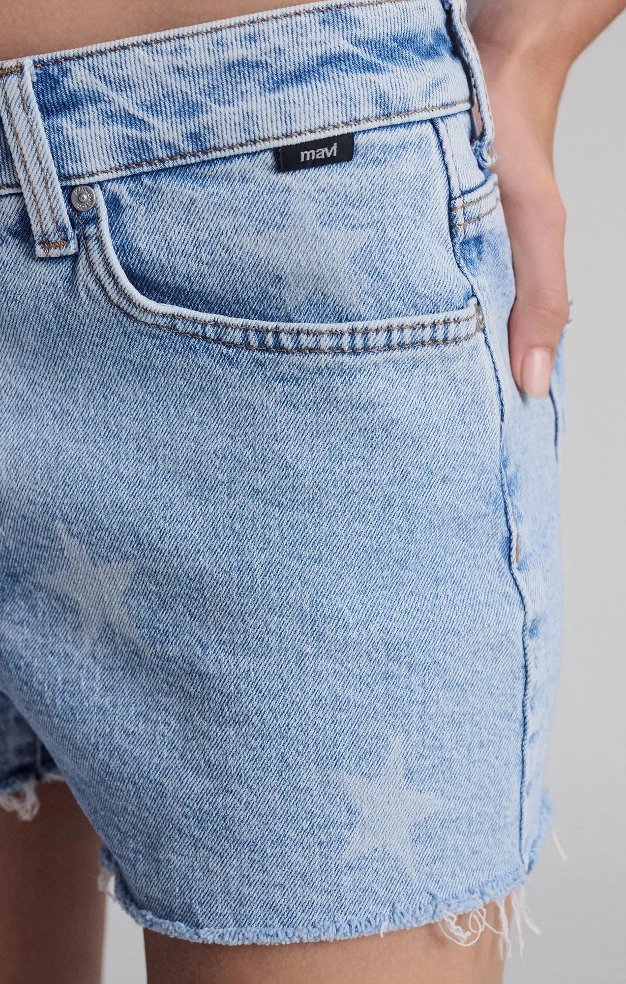 ROSIE BOYFRIEND SHORTS IN STAR DENIM Running Shorts