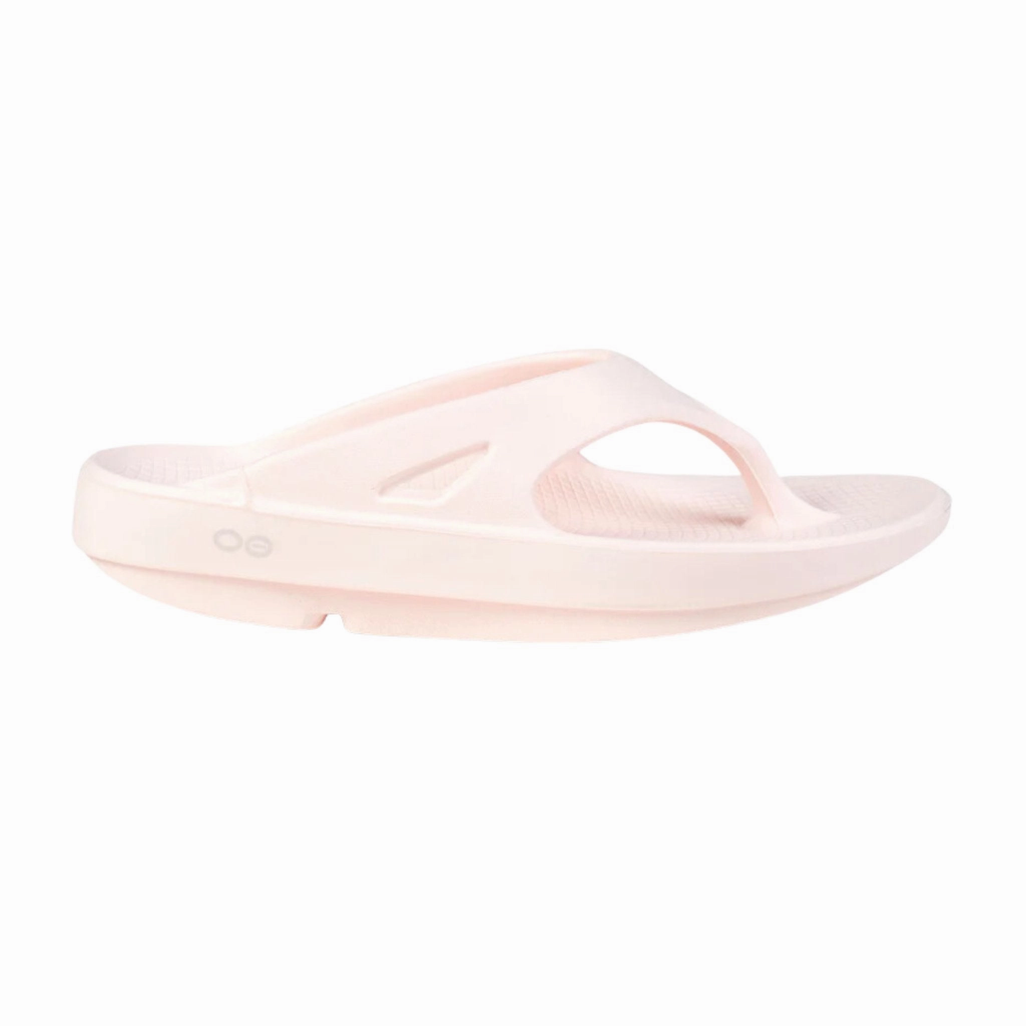 Seamless Heel Cushioning Molded Footbed OOfos OOriginal Flip Flop - Blush