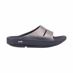 OOfos Women's OOahh Luxe Slide - Latte Grab And Go Soft Step
