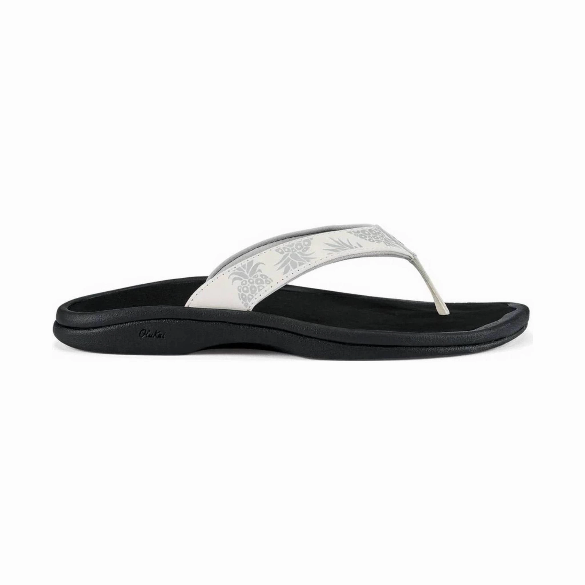 OluKai Women's Ohana Sandals - Bright White/Hua Silver Glow