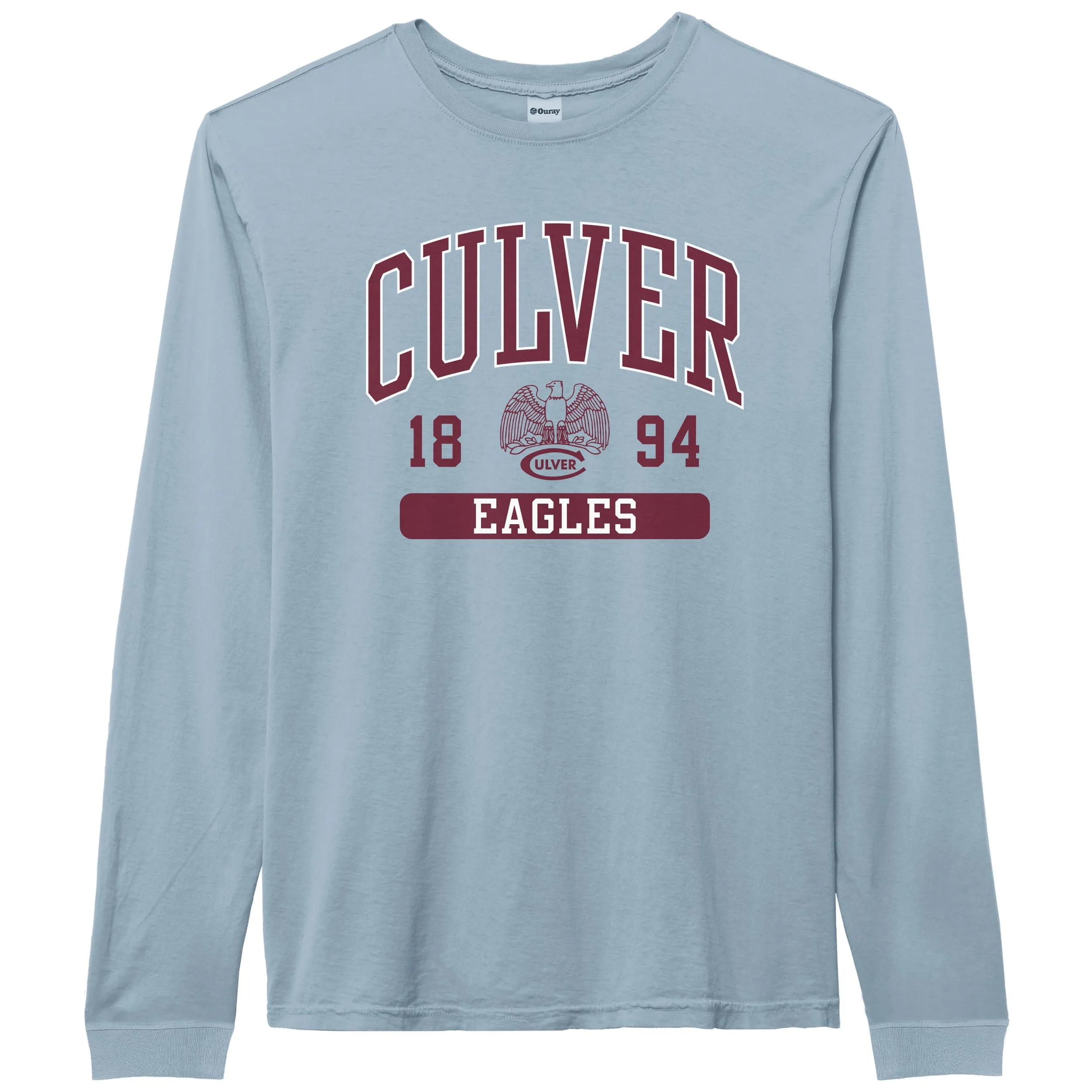 TearResistant Fabric Pigment Dyed Long Sleeve Tee - Blue Fog