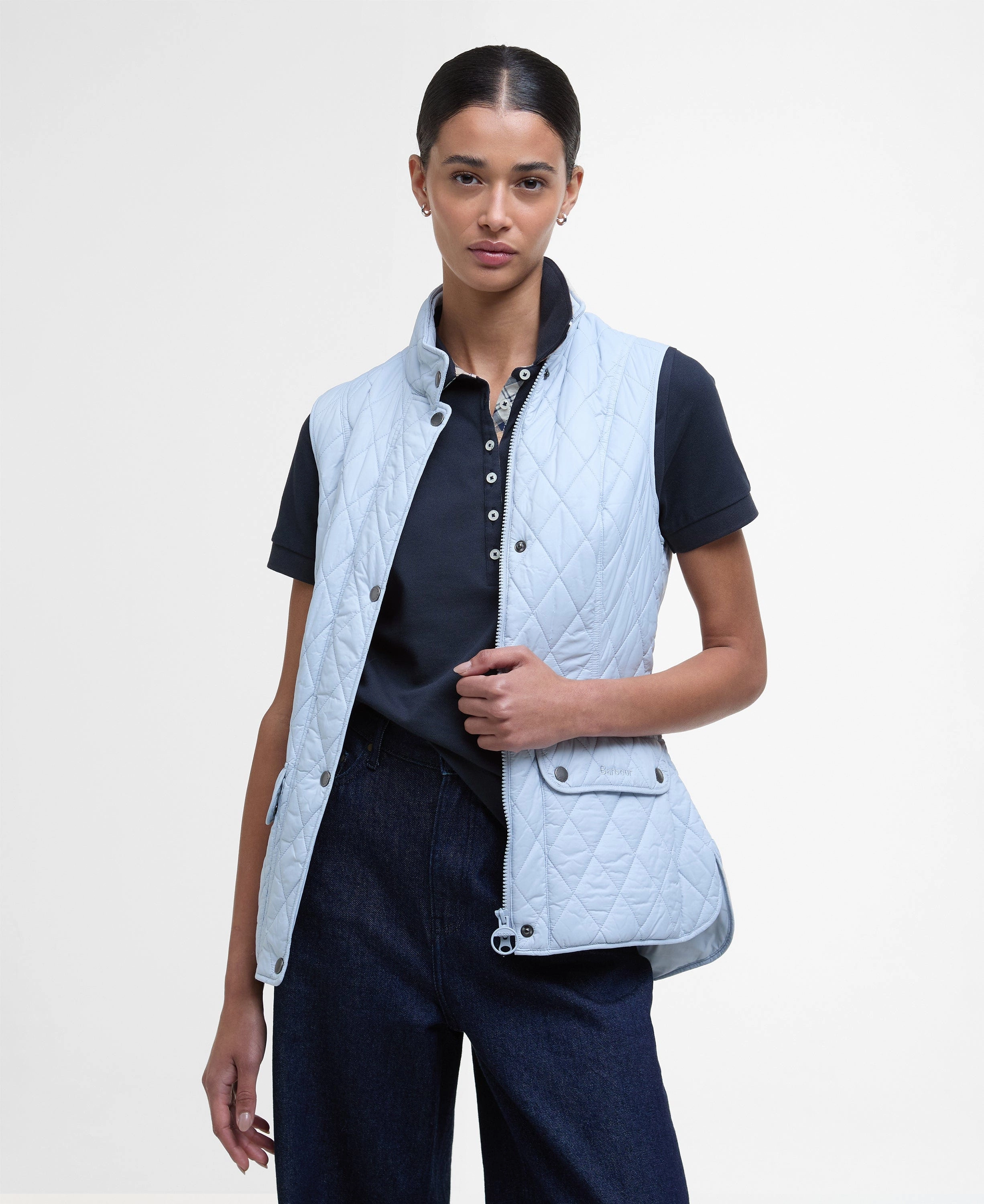 Otterburn Gilet - Breeze Blue RubberizedTrim Heat Reflective Layer