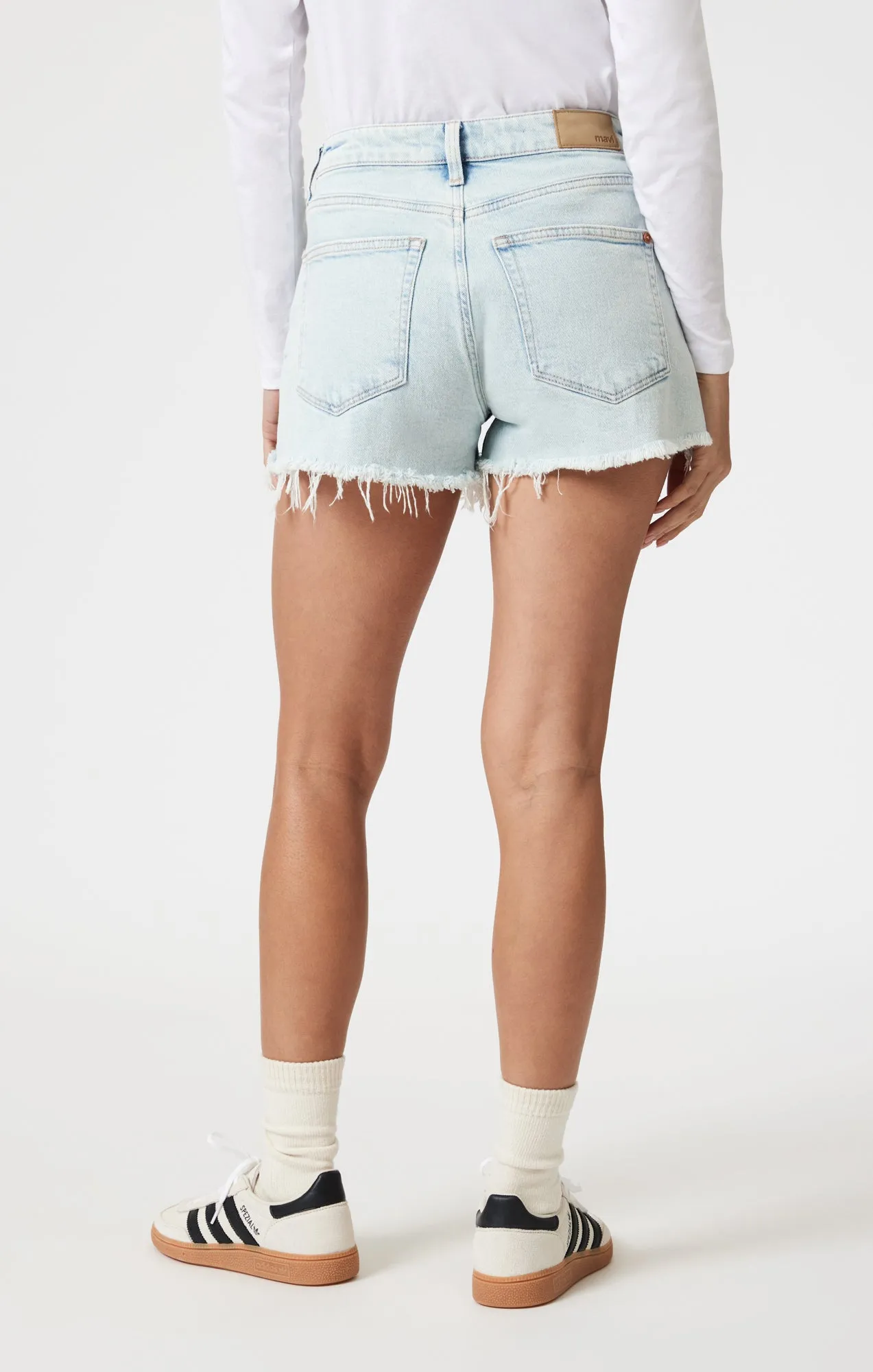 Quick Adjust Toggles Stay Cool Wear ROSIE BOYFRIEND SHORTS IN BLEACHED 90'S