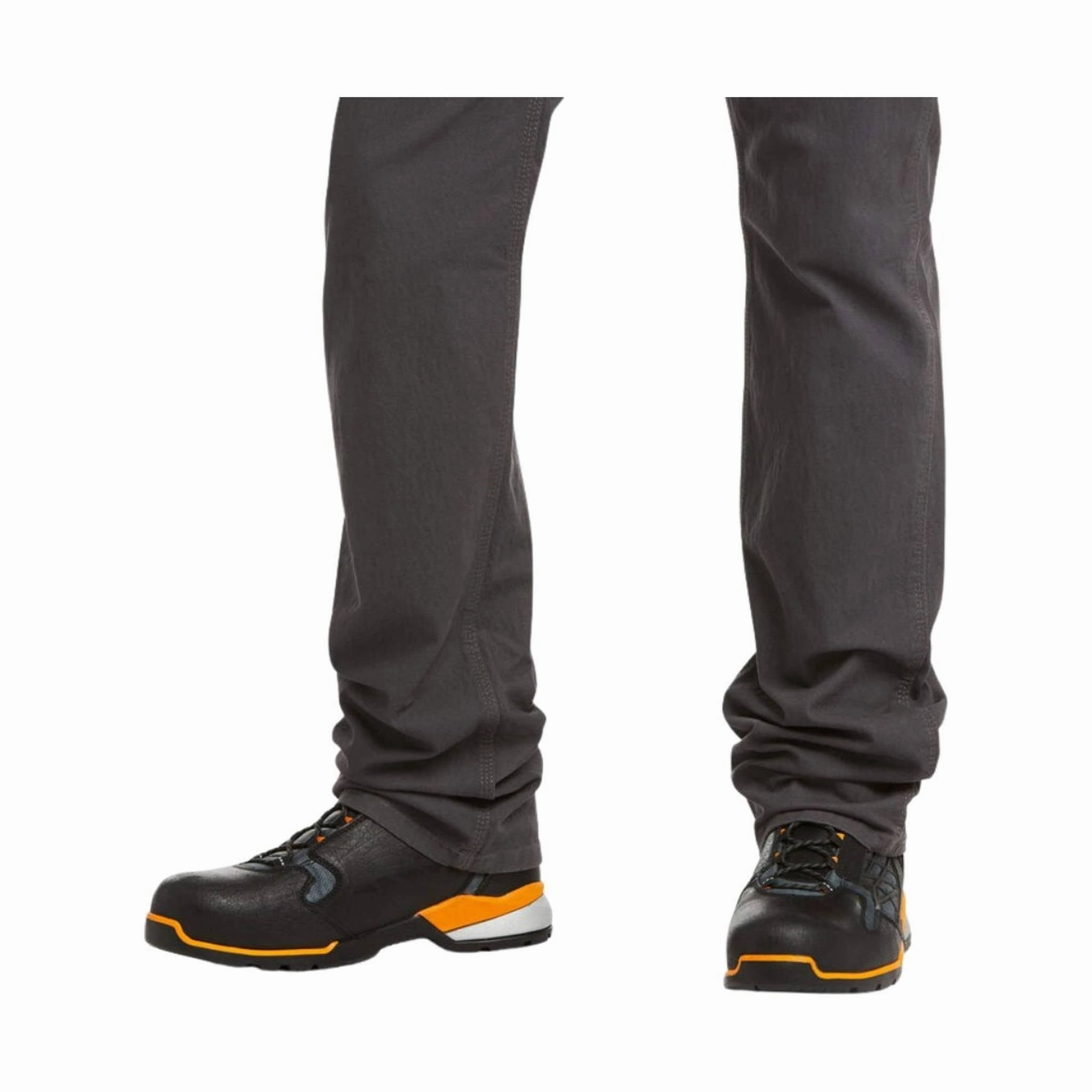 Ariat Men's Low Rise DuraStretch Straight Leg Pant - Gray Anti Odor Treatment Sport Performance