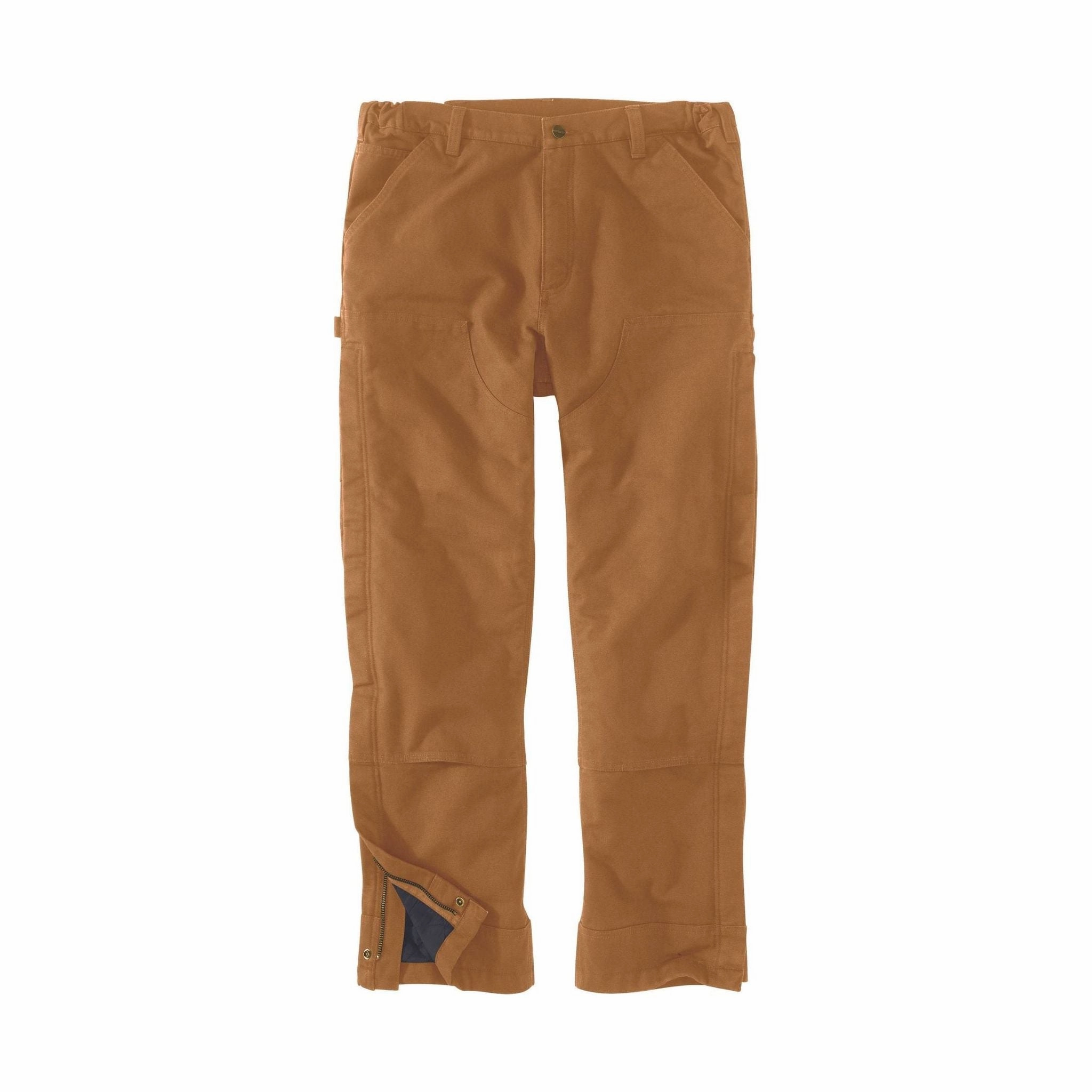 BreathableFabric Carhartt Men's Loose Fit Washed Duck Insulated Pant - Brown