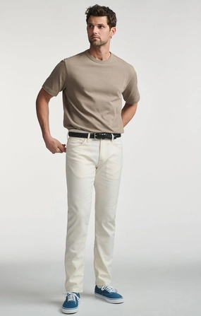 JAKE SLIM LEG IN OFF WHITE LINEN Casual Comfort Wear