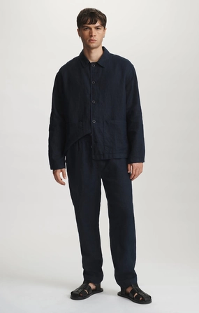 Flexible Comfort Wear DRAWSTRING PANTS IN DARK SAPPHIRE