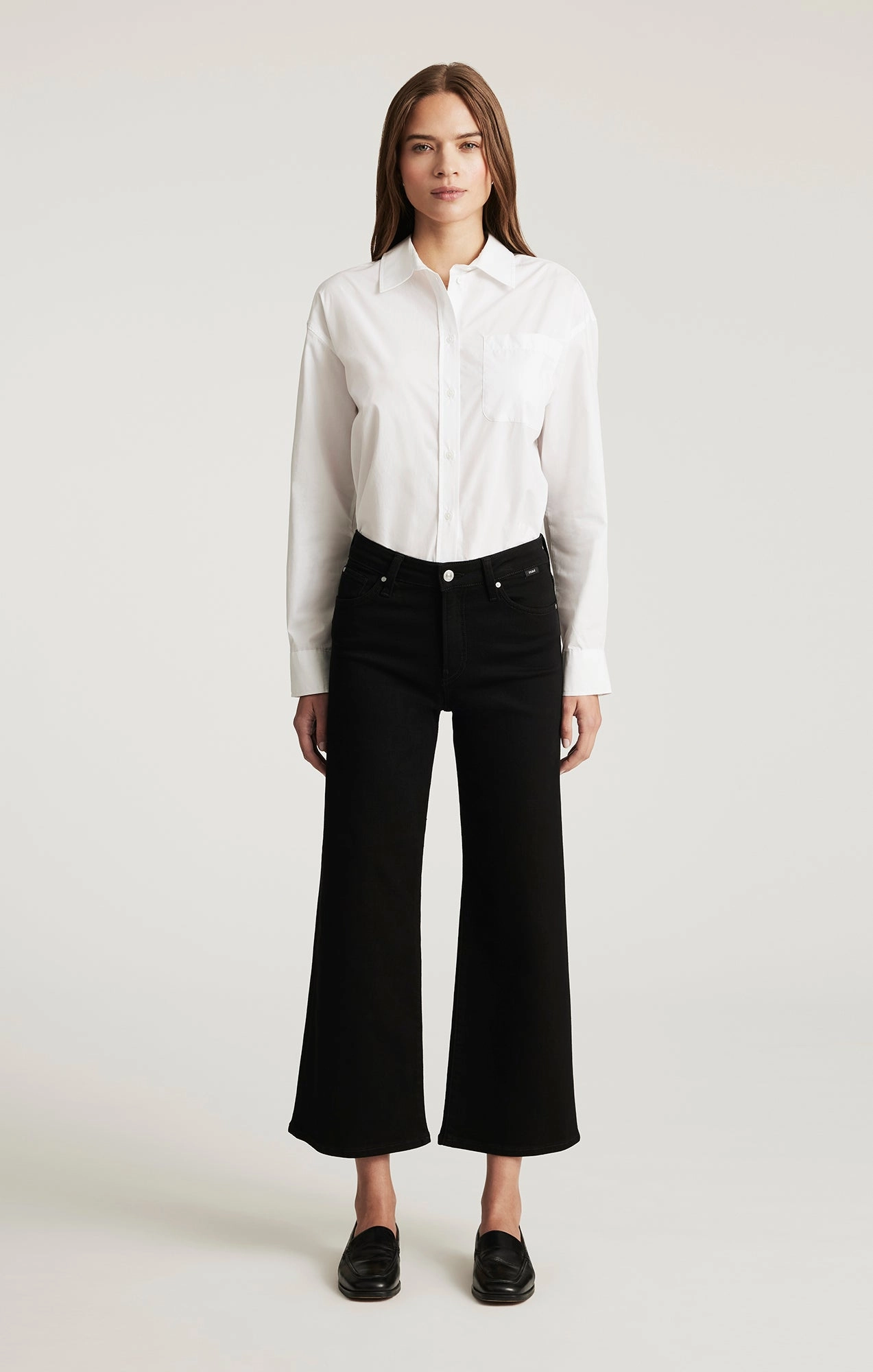 PALOMA WIDE LEG IN BLACK FLEX BLUE Traveler Gear Sustainable Parent Style Trend Setter