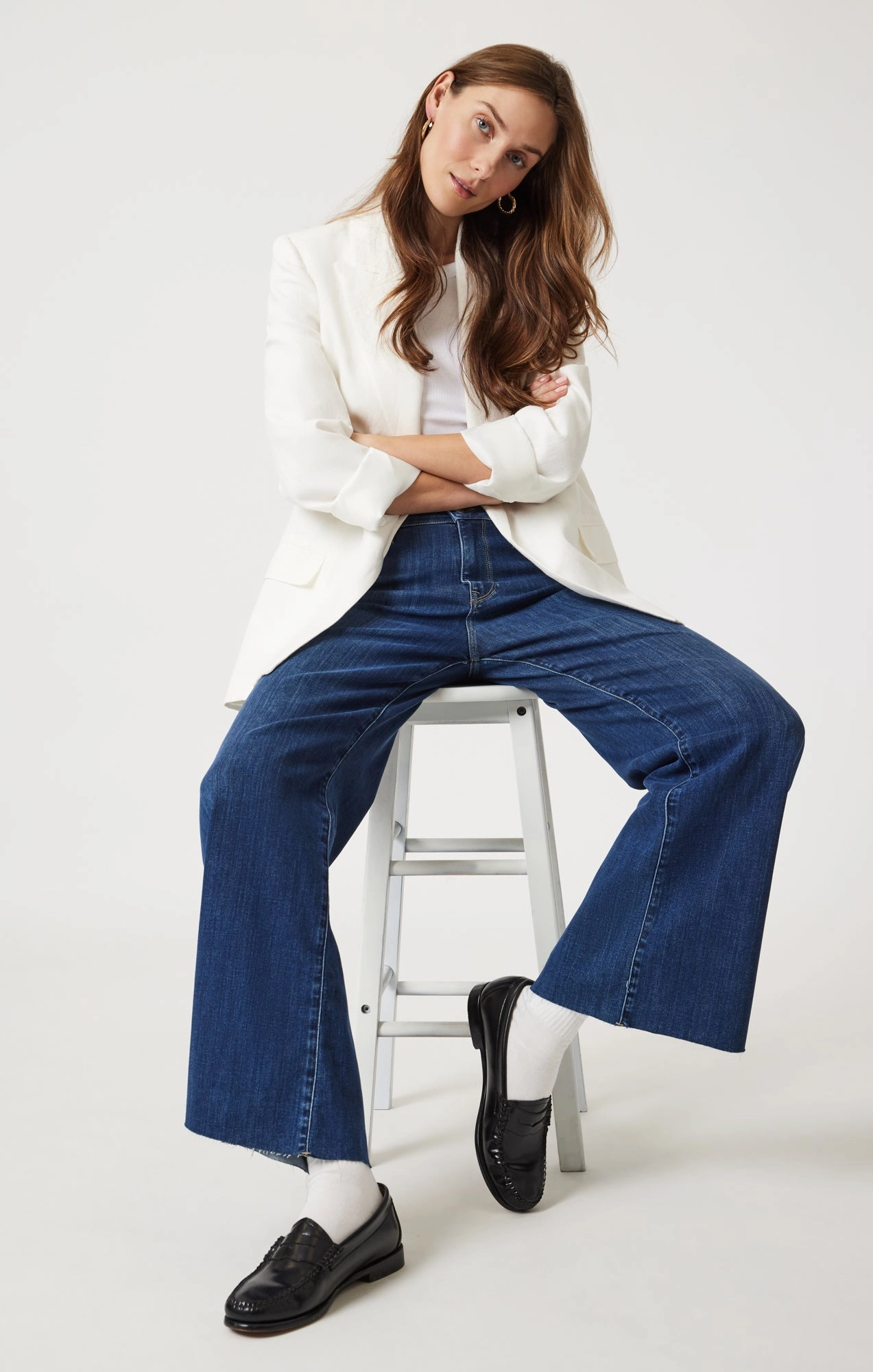 PALOMA WIDE LEG IN MID BRUSHED SUPERSOFT Shopping Day Vibrant