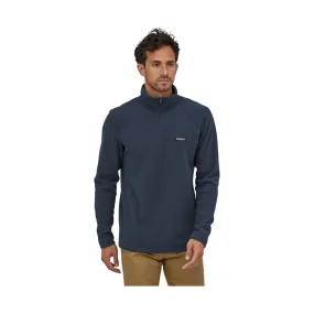 Hooded Comfort Fit NonRestrictiveFit Patagonia Men's Micro D Fleece Pullover - New Navy