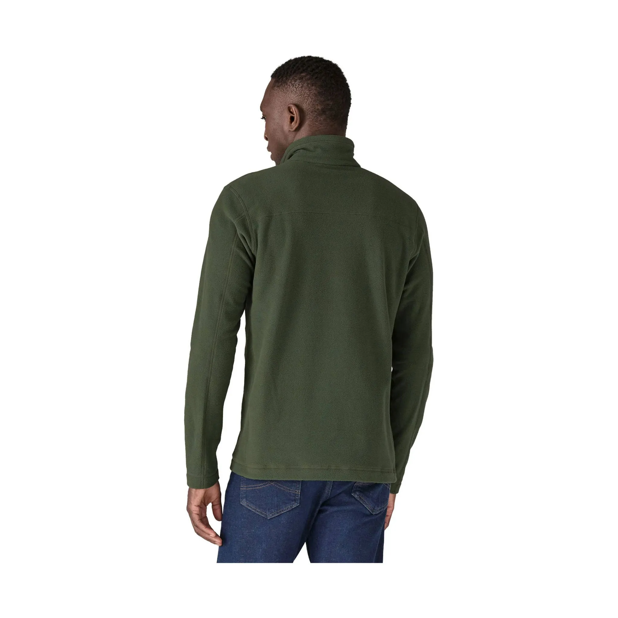 Relaxed City Style Patagonia Men's Micro D Fleece Pullover - Torrey Pine Green