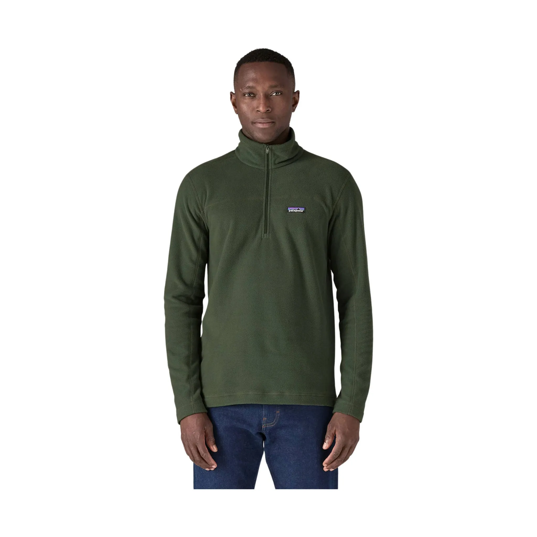 Patagonia Men's Micro D Fleece Pullover - Torrey Pine Green Snag Free Fabric Thermo Regulating