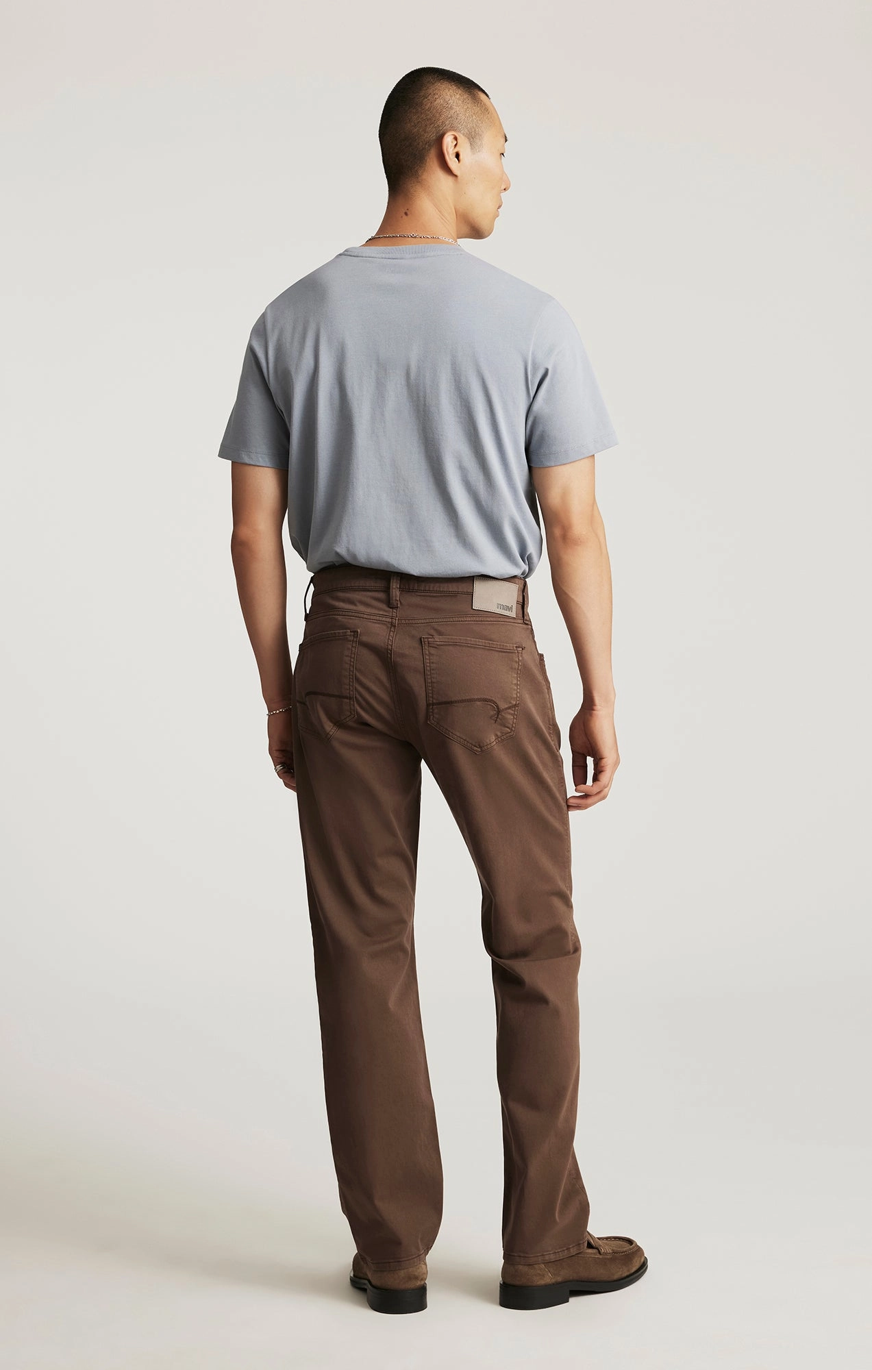 ZACH STRAIGHT LEG IN MOCHA TWILL Weekend Ready Comfort Layer