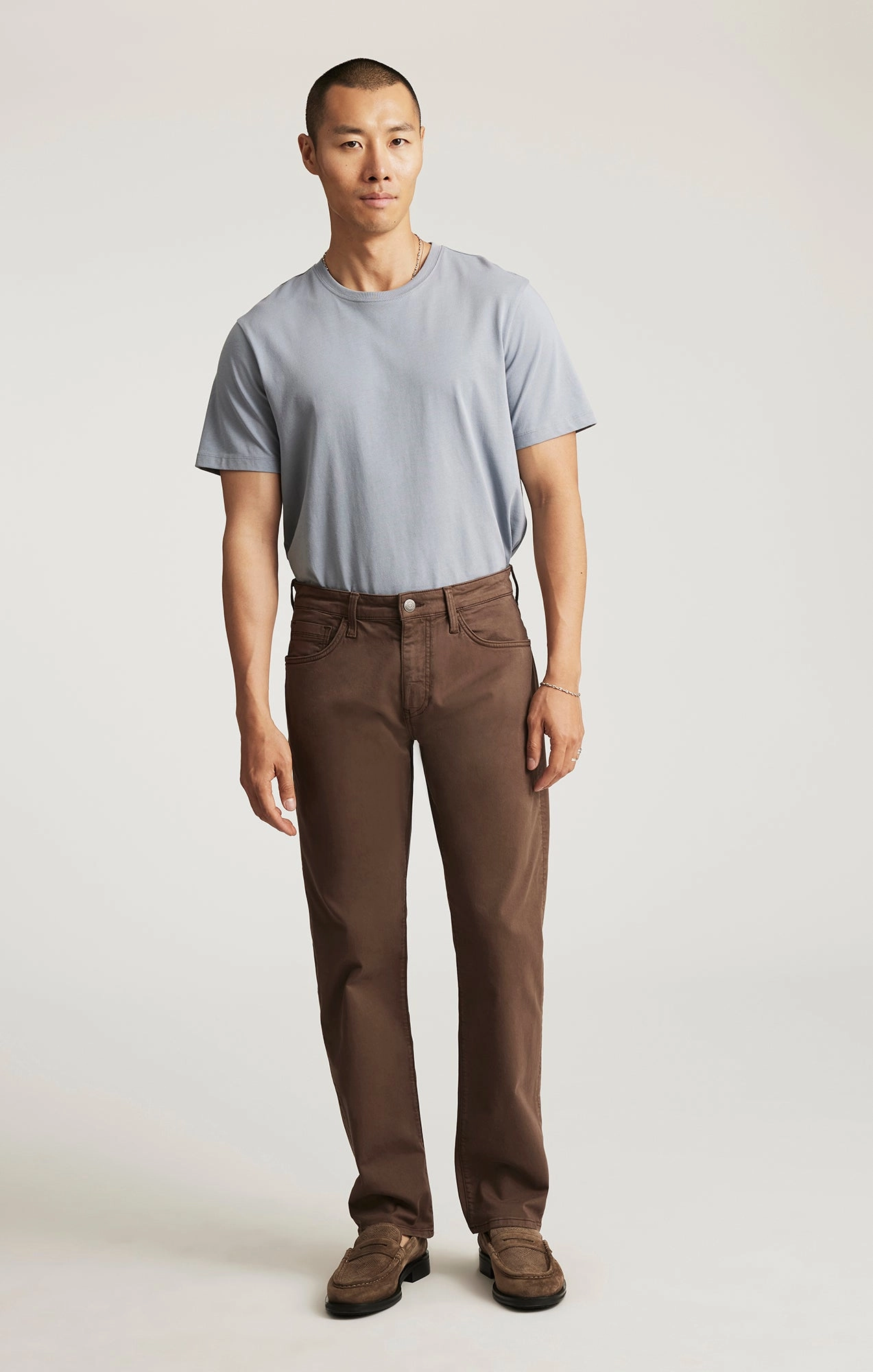 ZACH STRAIGHT LEG IN MOCHA TWILL Durable Fit