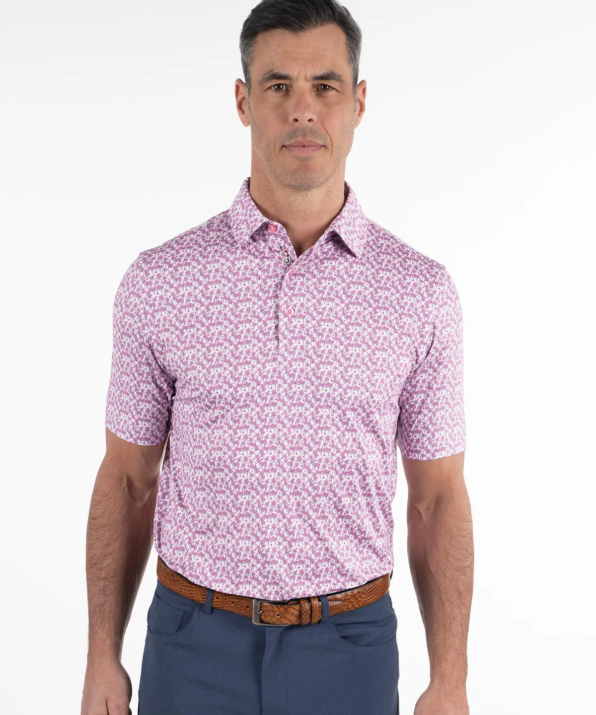 Quick Fit Smart Fit Performance Palmy Print Polo