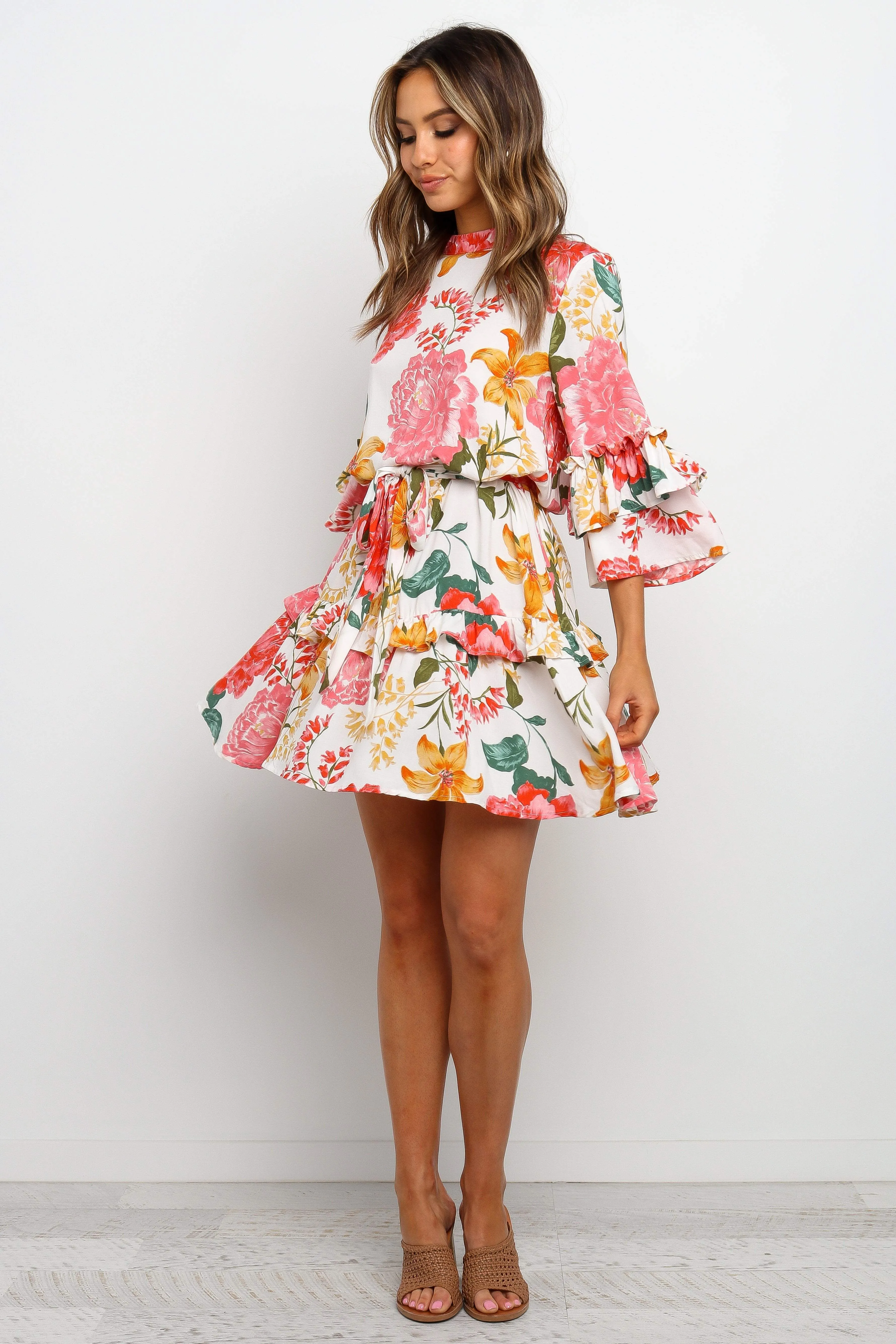 Festive Mood Peta Dress - White