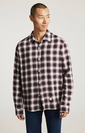 Anniversary Special PLAID LONG SLEEVE BUTTON-UP SHIRT IN NIGHTSHADE CHECK