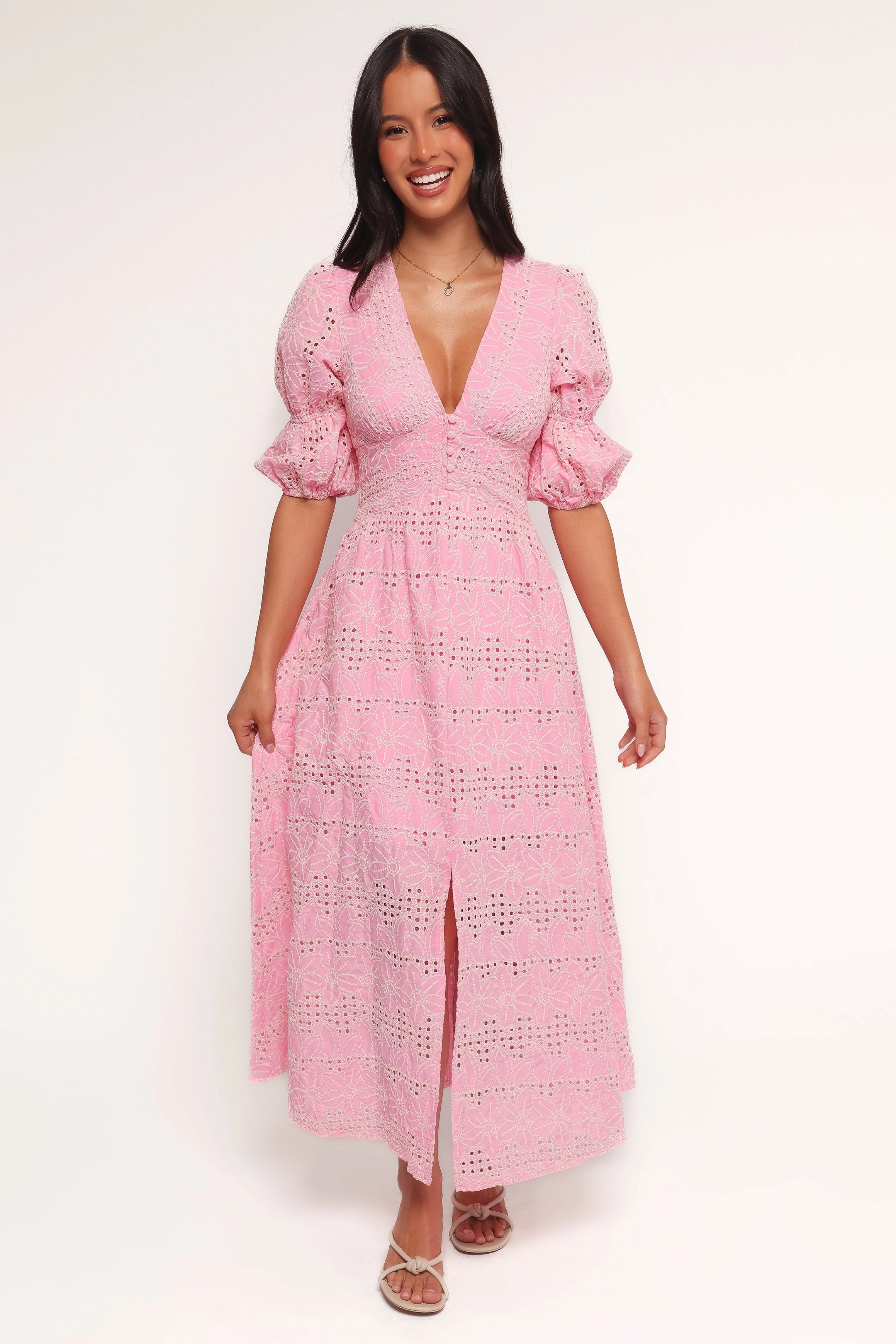 Tani Midi Dress - Pink Movement Feel