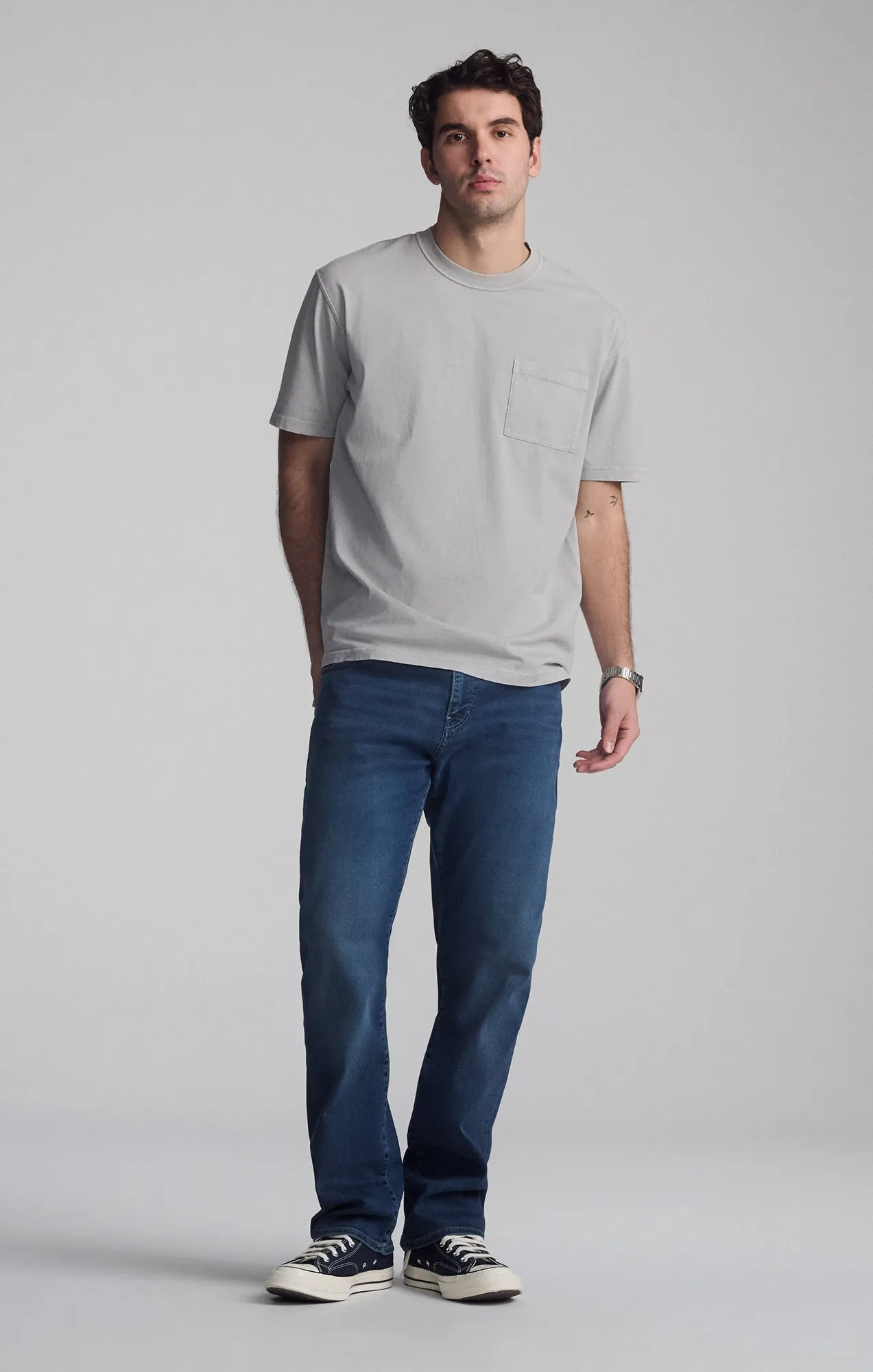 stain resistant coating Everyday Layering POCKET T-SHIRT IN GRIFFIN