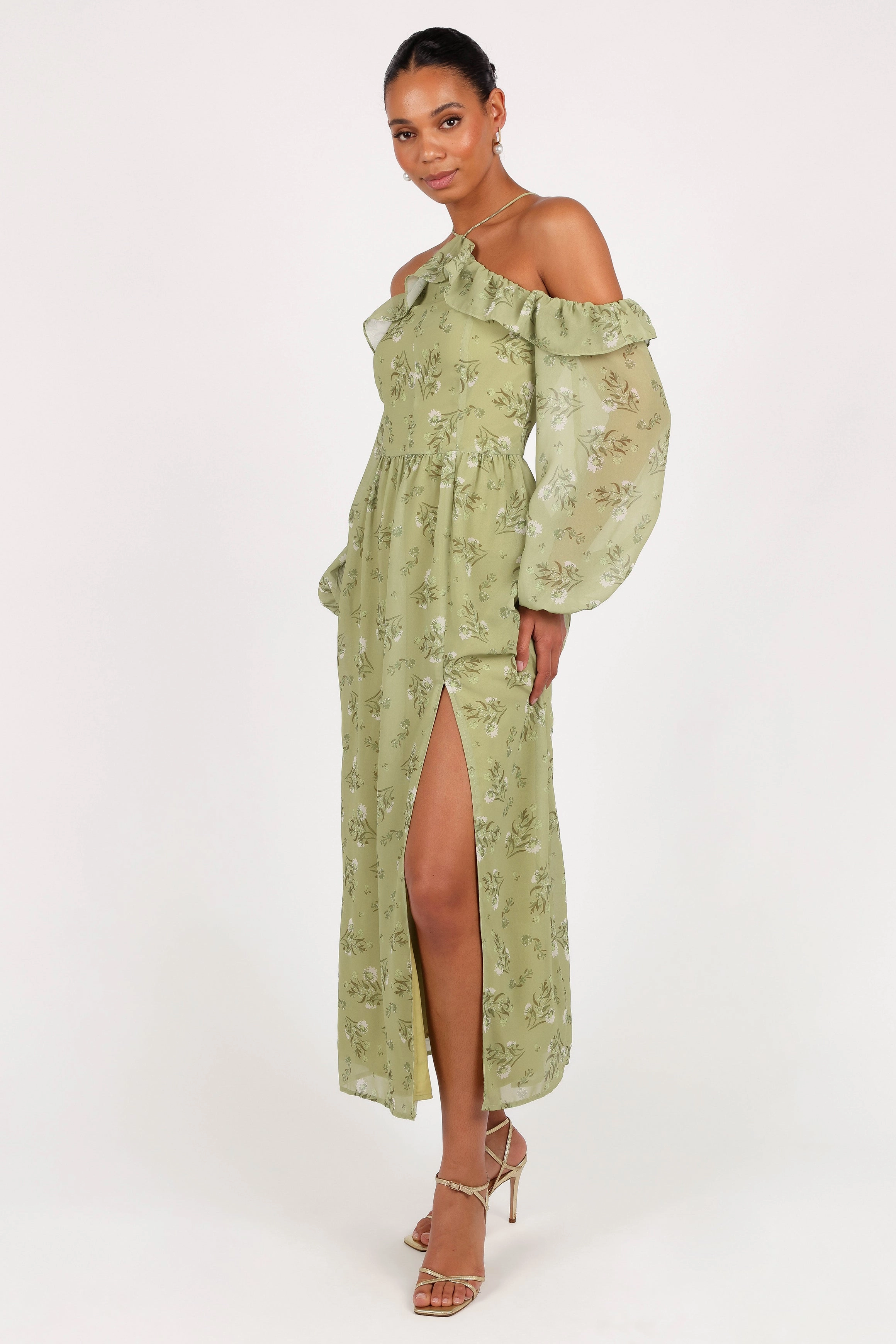 Light Fall Alina Maxi Dress - Sage Botanica