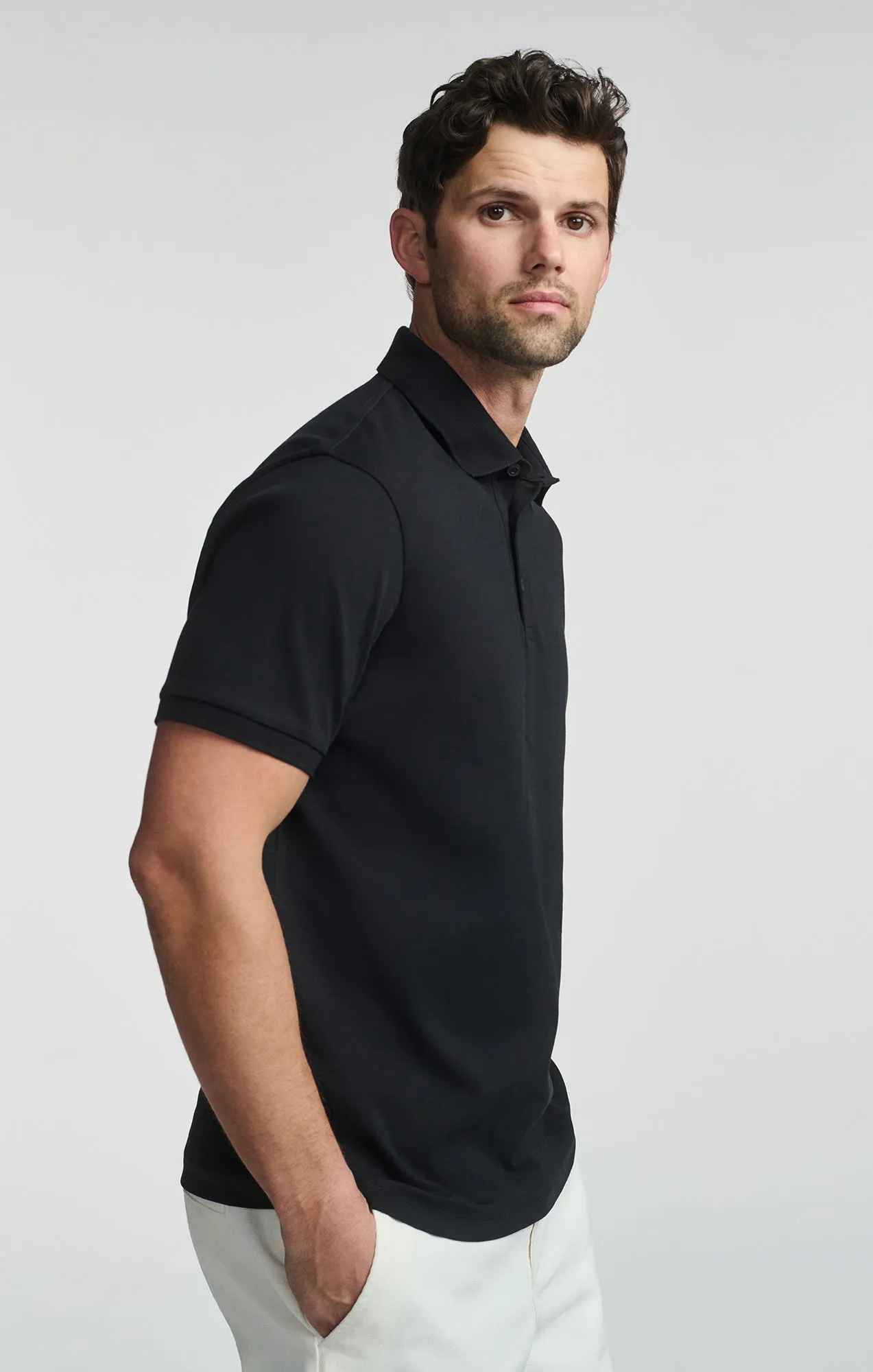 POLO SHIRT IN BLACK Chill Fit