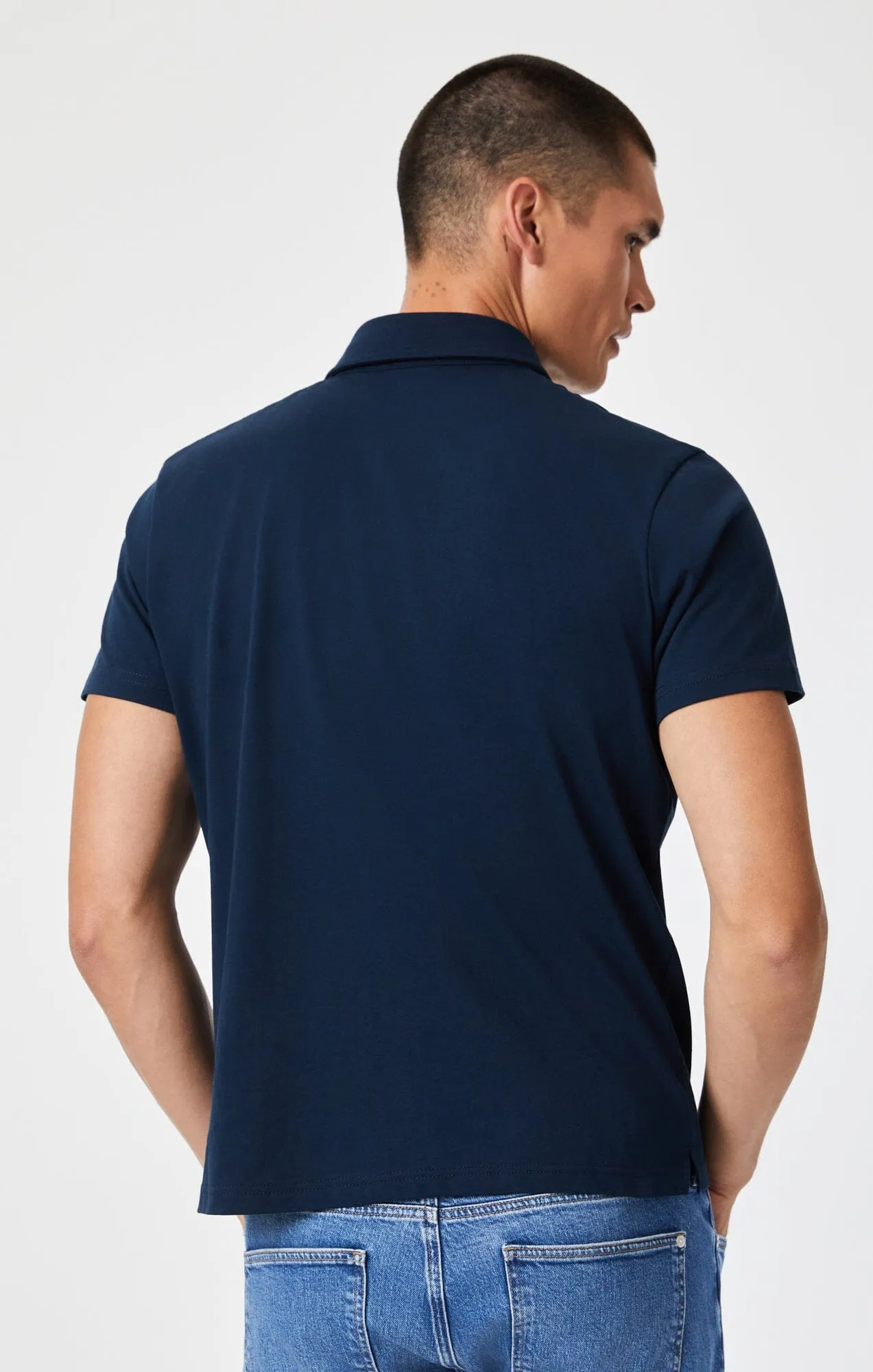 POLO SHIRT IN TOTAL ECLIPSE Solid Hue