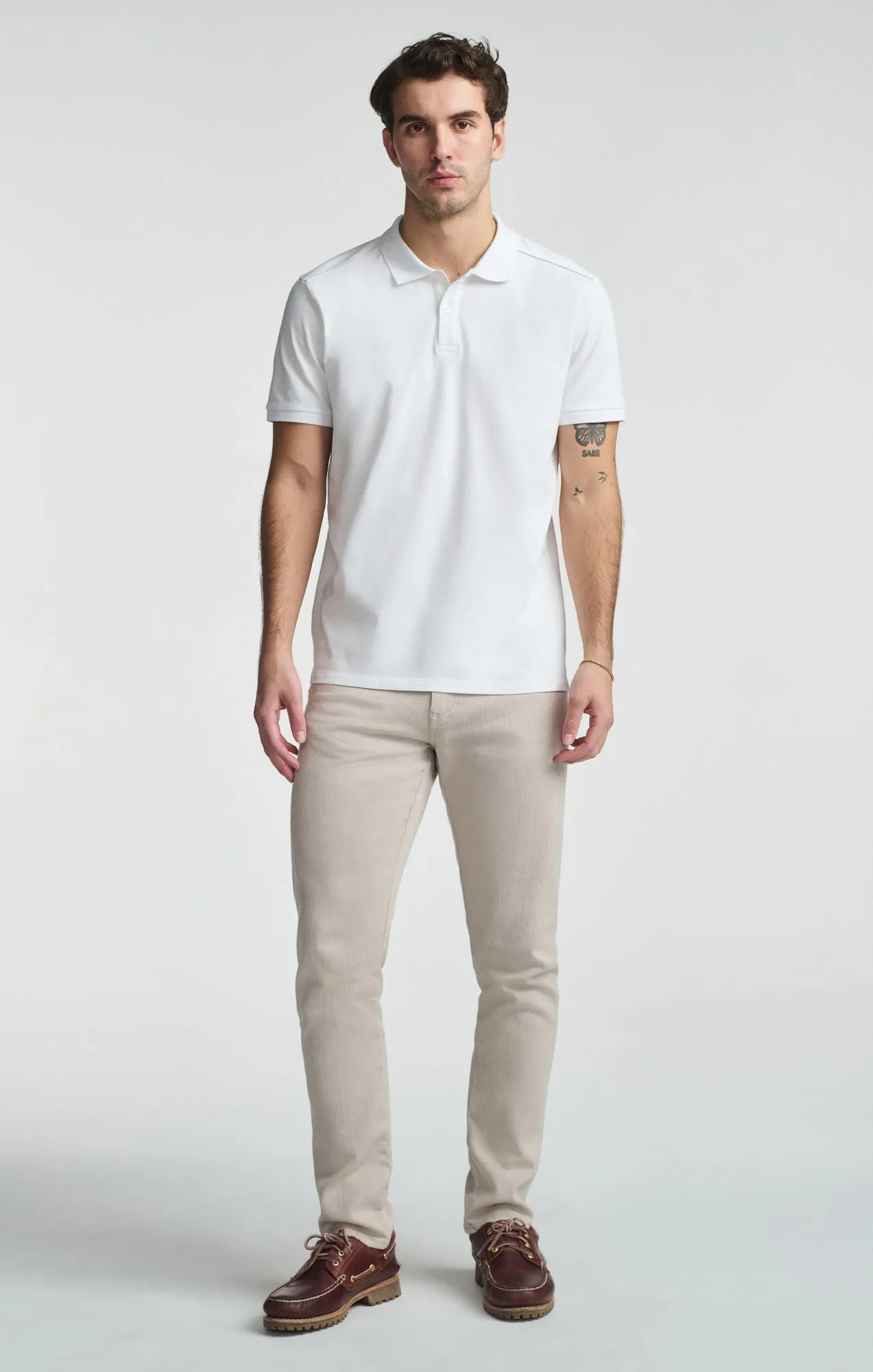 Quick Release Placket POLO SHIRT IN WHITE