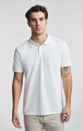 Seasonal Style Layered Hemline POLO SHIRT IN WHITE