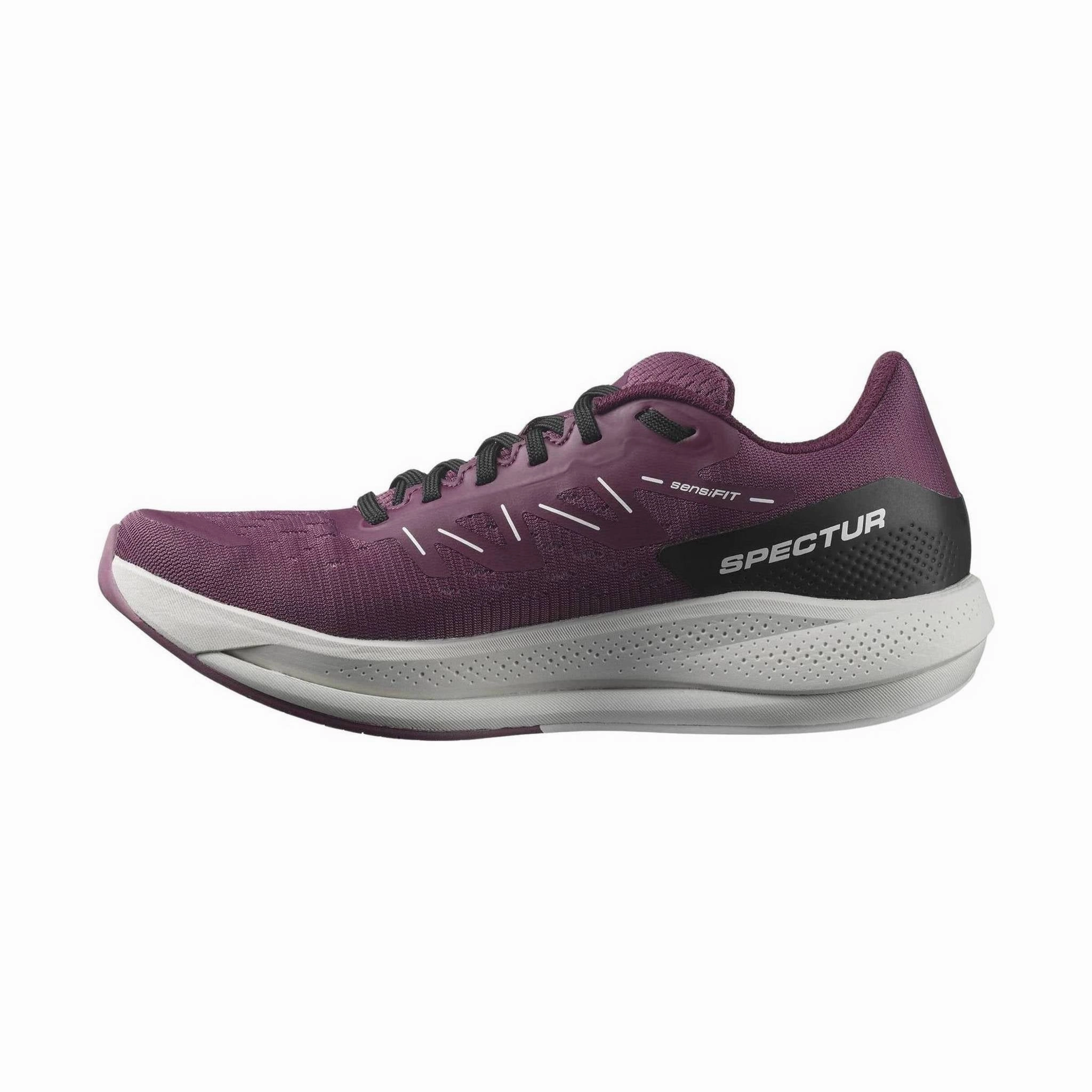 Salomon Women's Spectur Running Shoes - Tulipwood/Lunar Rock/Grape Wine Anti Microbial Lining Comfortable Footbed