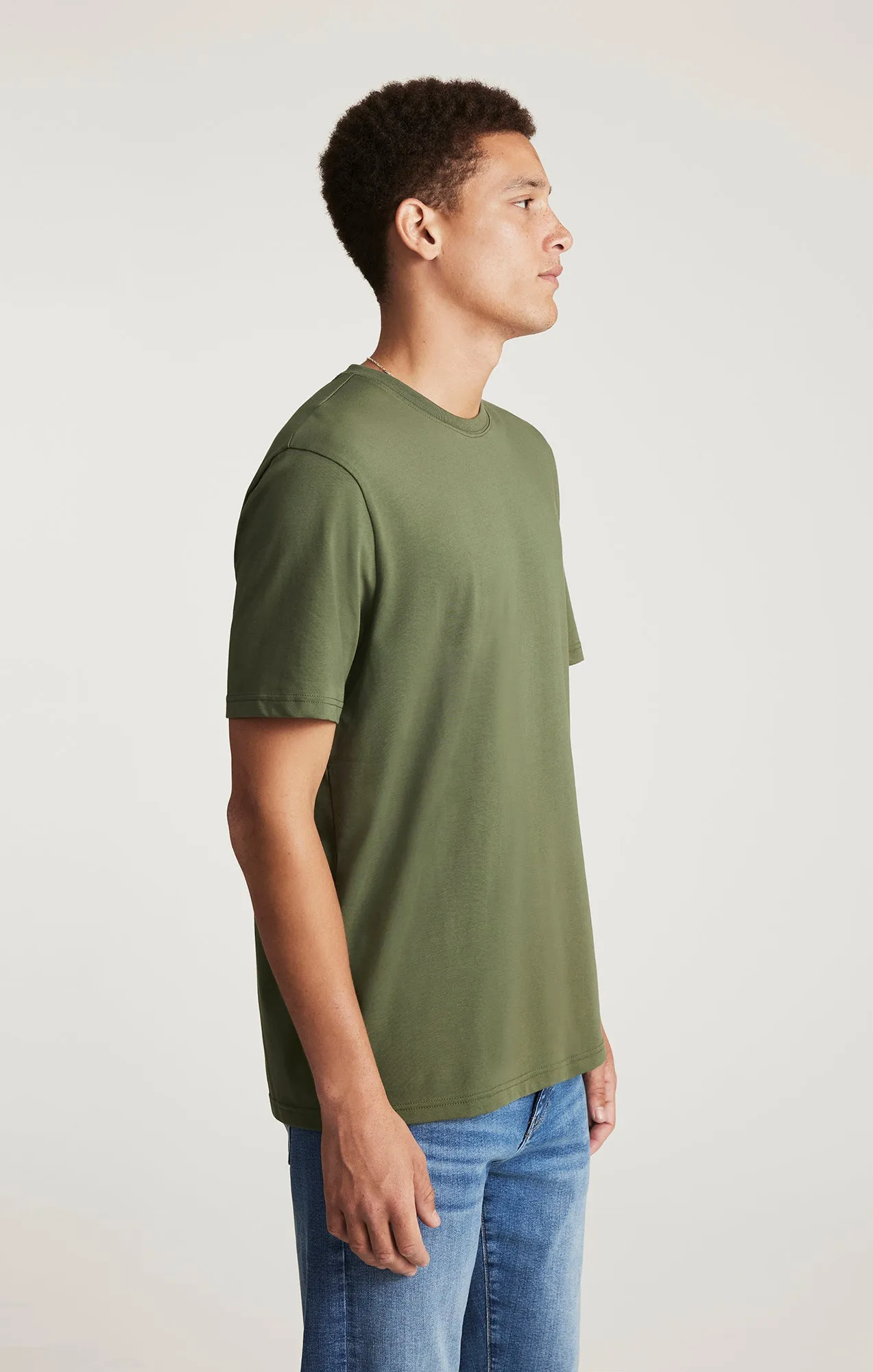 Modern Layering CREW NECK T-SHIRT IN THYME