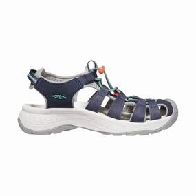 KEEN Women's Astoria West Sandal - Navy Thermoplastic Durable Frame
