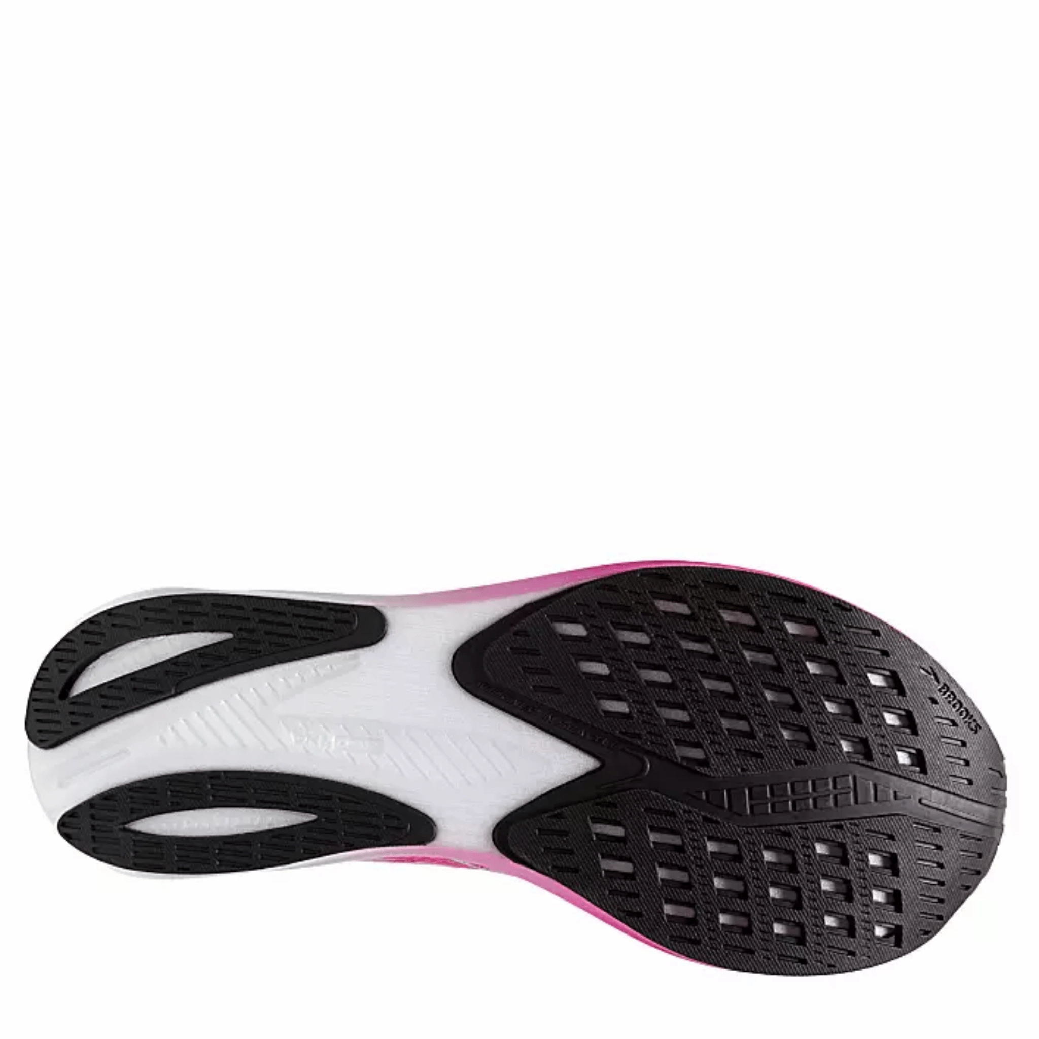 Reinforced Heel Counter Comfort collar Brooks Women's Hyperion GTS Running Shoes - Pink Glo/Green/Black