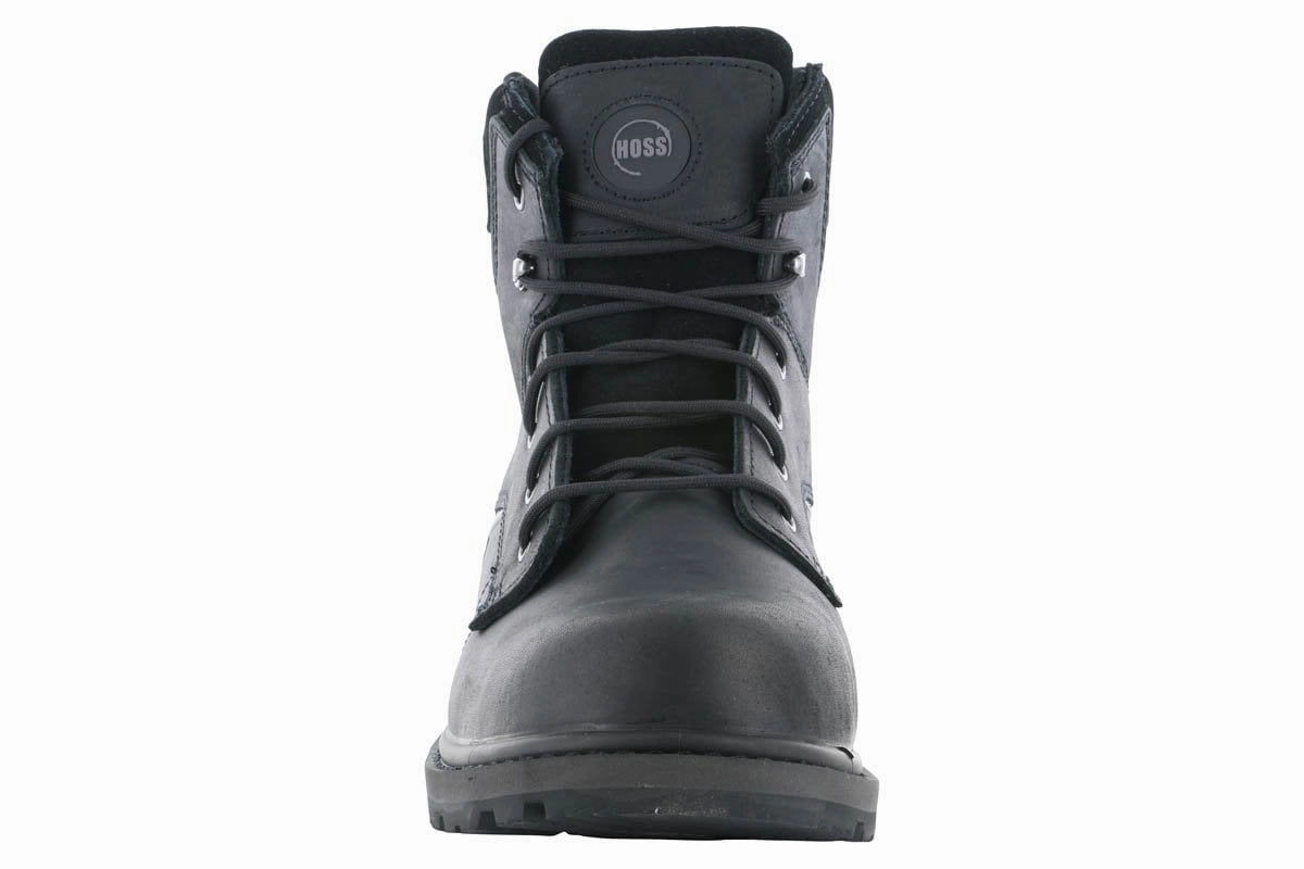 Reinforced Eyelets Hoss Carson 6" Composite Toe Boot Black