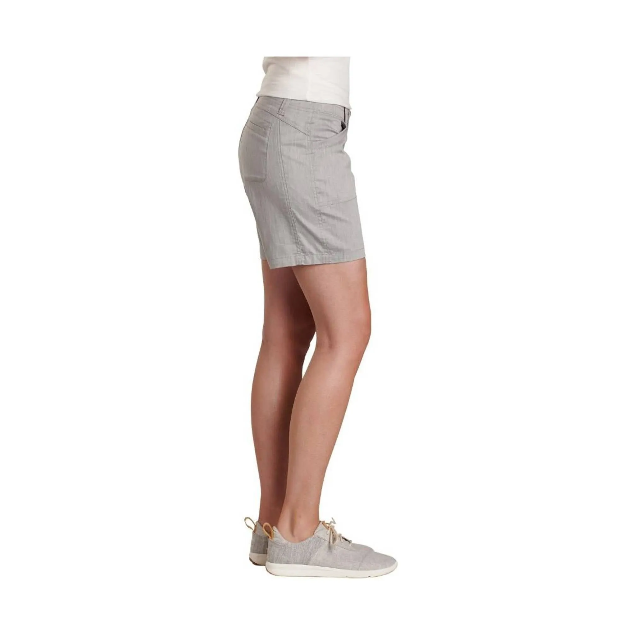 Flexible Waistband UV Protection Fabric Kuhl Women's Cabo Short - Ash