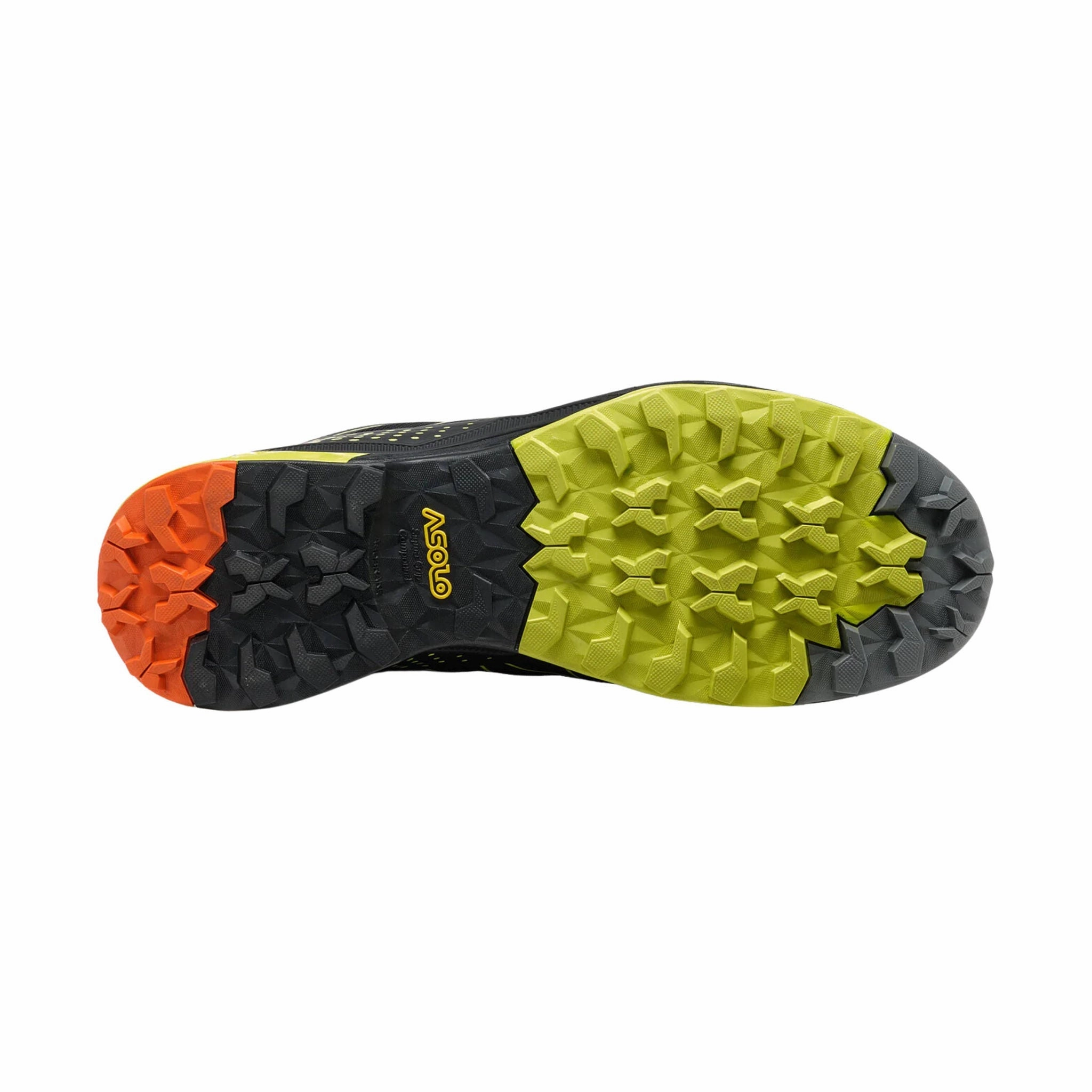 Asolo Men's Tahoe GTX Hiking Shoes - Black/Safety Yellow Muscle Friendly Adaptive Heel Lock
