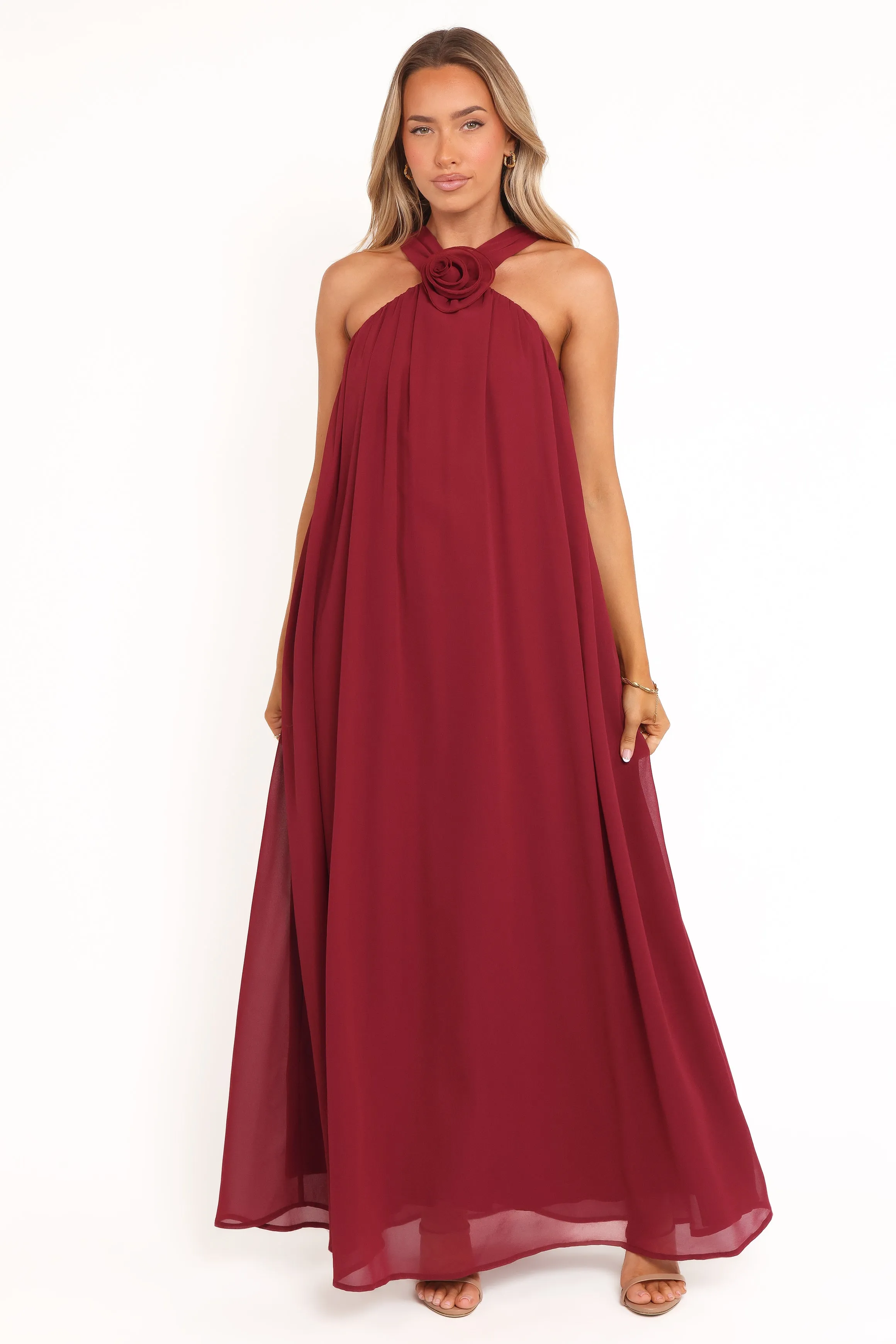 Melba Maxi Dress - Berry Chic Direction