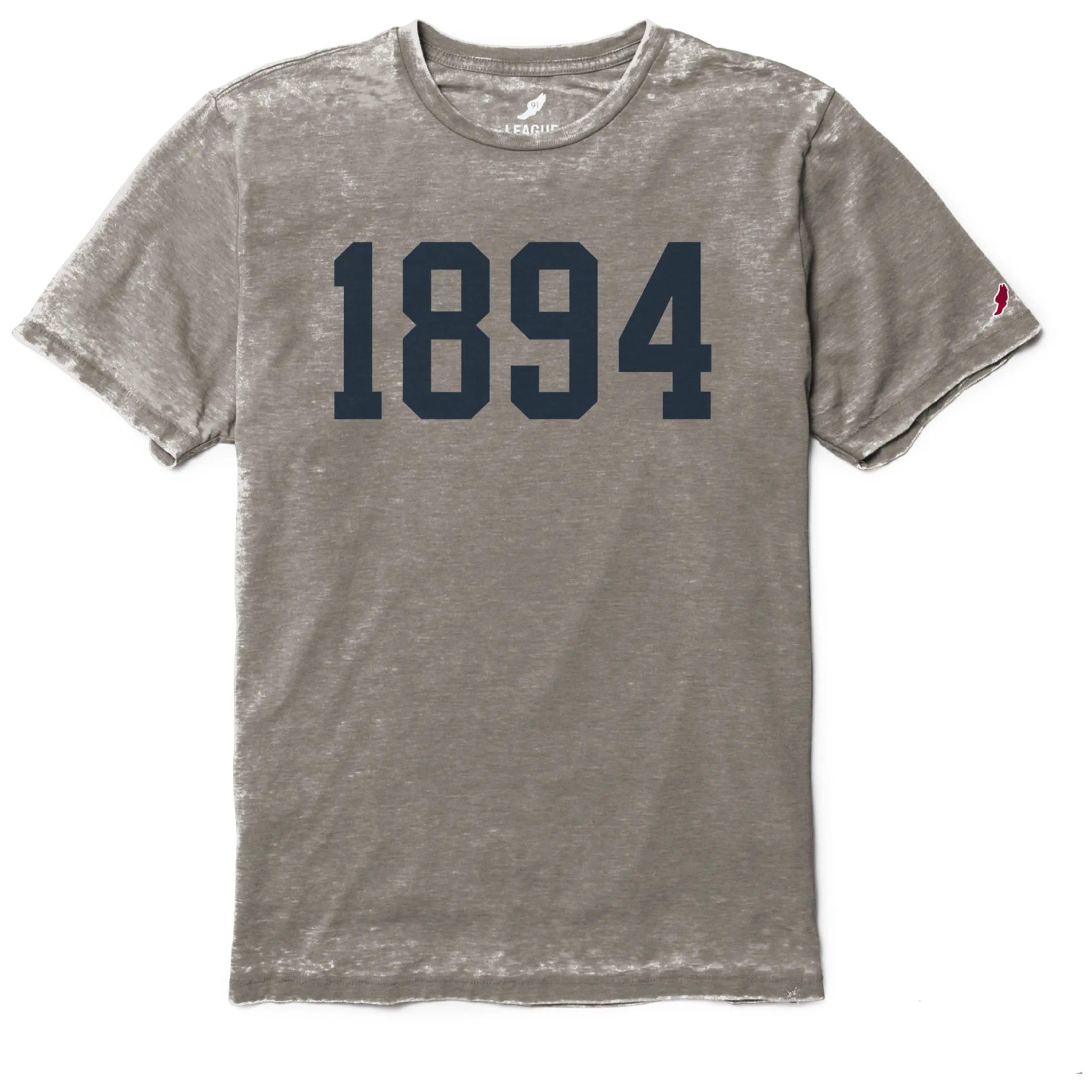 1894 Burnout Crewneck - Heather Silver On-the-Go Fashion