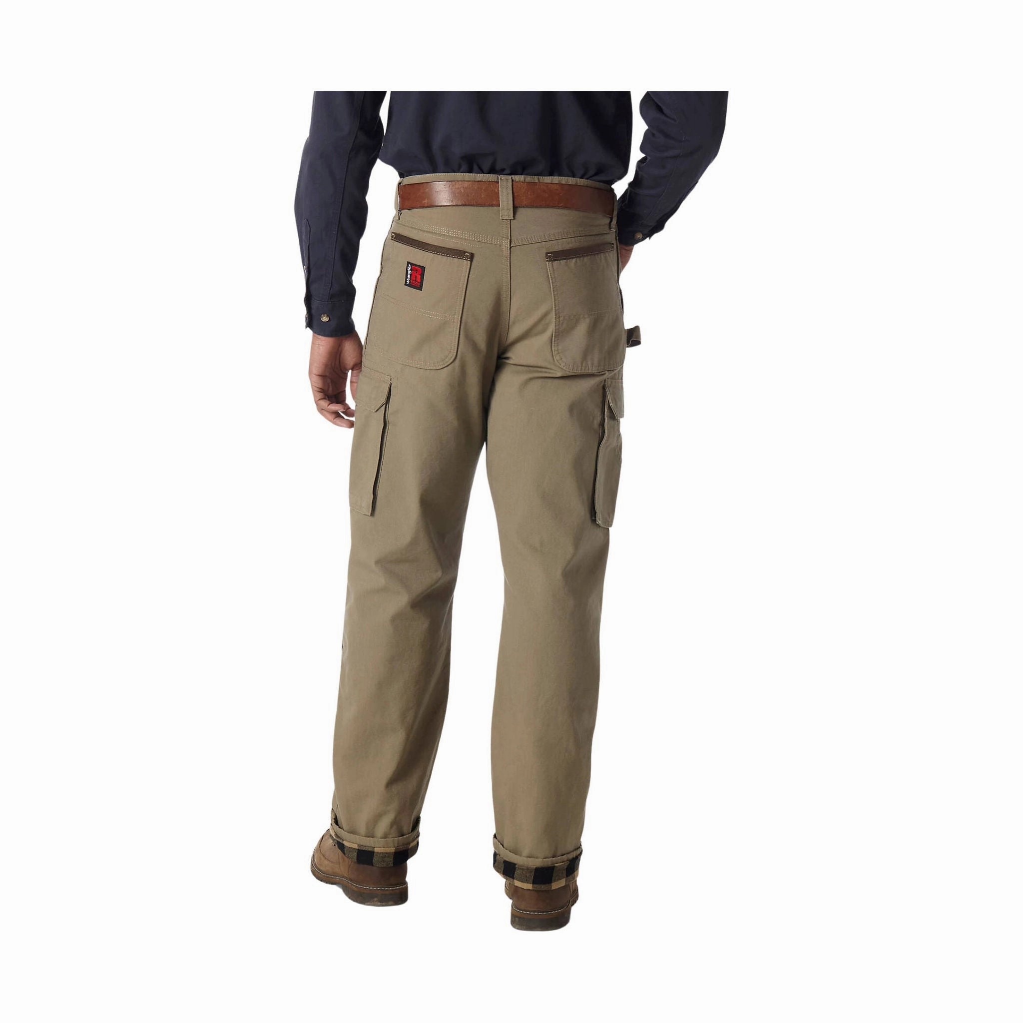 Wrangler Men's Riggs Workwear Lined Ripstop Ranger Pant - Bark Flexible Comfort Wear