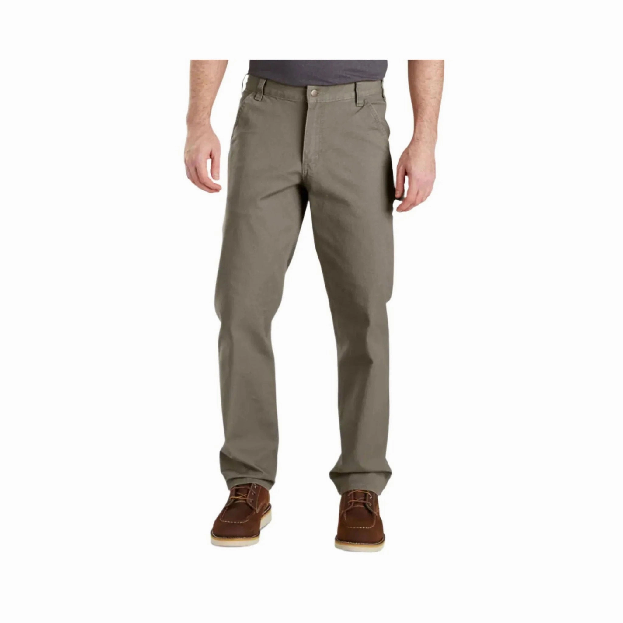 Stain Resistant Perfect Layer Carhartt Men's Utility Relaxed Fit Rugged Flex Duck Work Pants - Desert