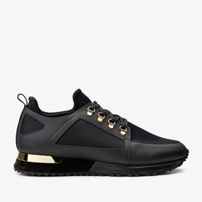 Shock Dispersing Tech The Emir Black Leather Men Sneaker