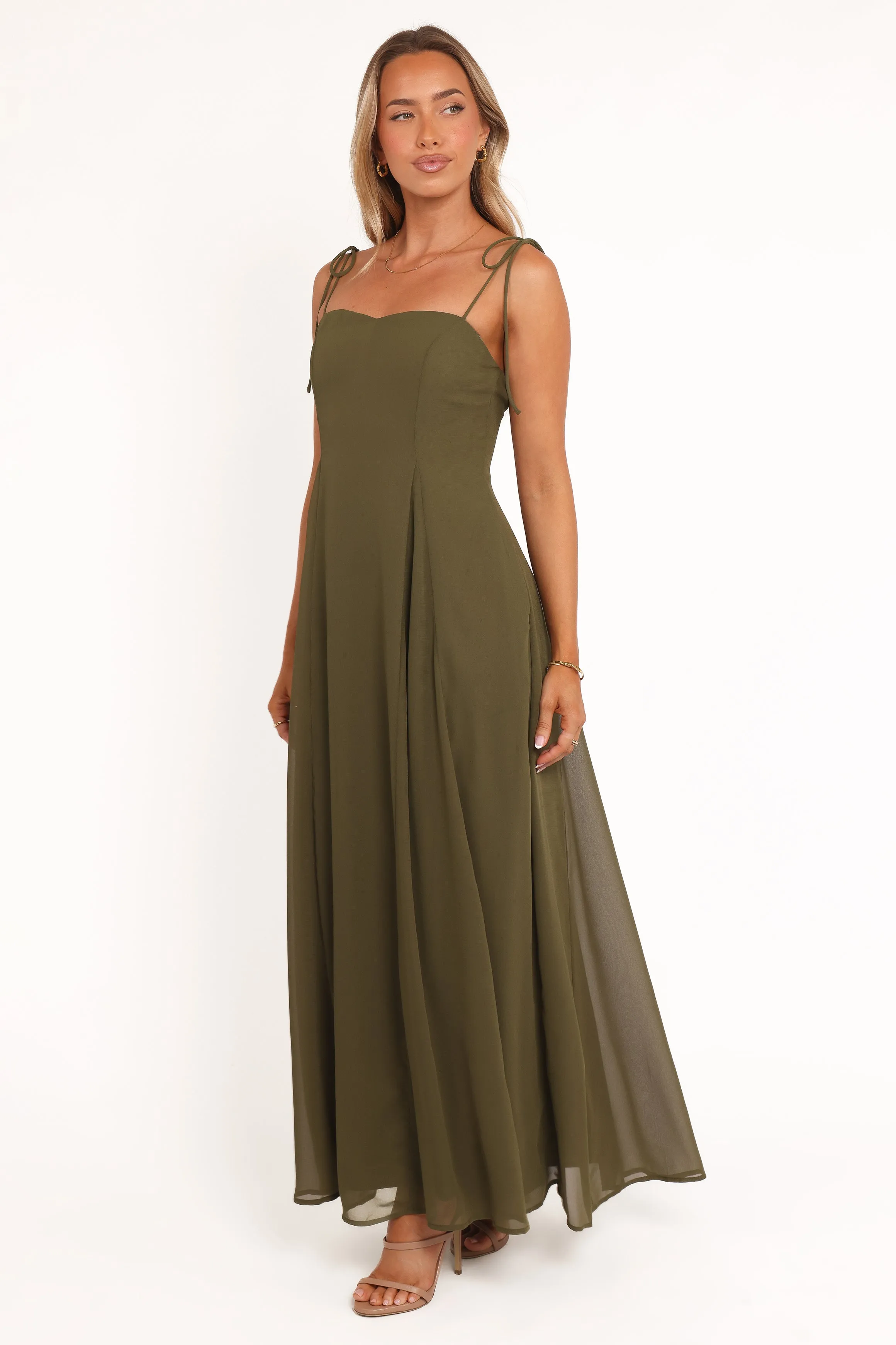 Pretty Glow Soft Stretch Rayna Maxi Dress - Olive