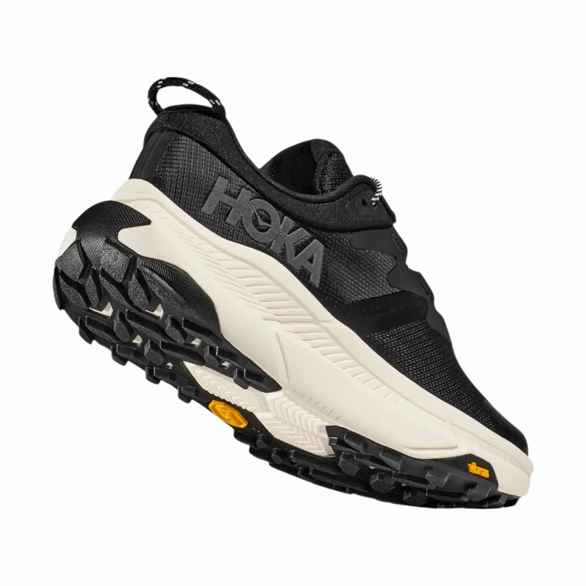 HOKA Women's Transport Shoes - Black/ Alabaster Quick Steps Elastic laces