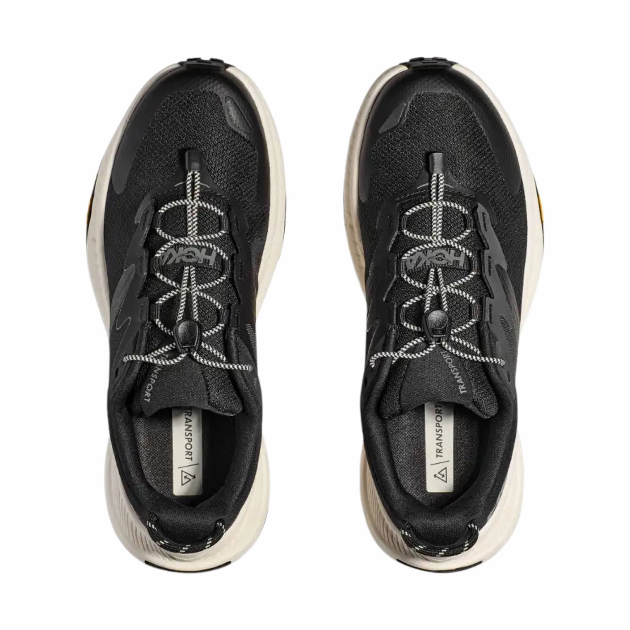 Traction Control HOKA Women's Transport Shoes - Black/ Alabaster