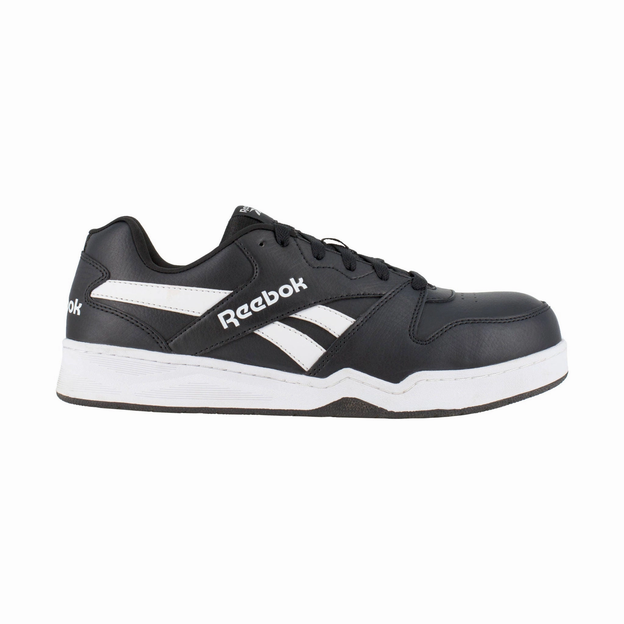 Impact Guard Style Comfort Reebok Work Men's Low Cut Composite Toe Work Shoes - Black/White