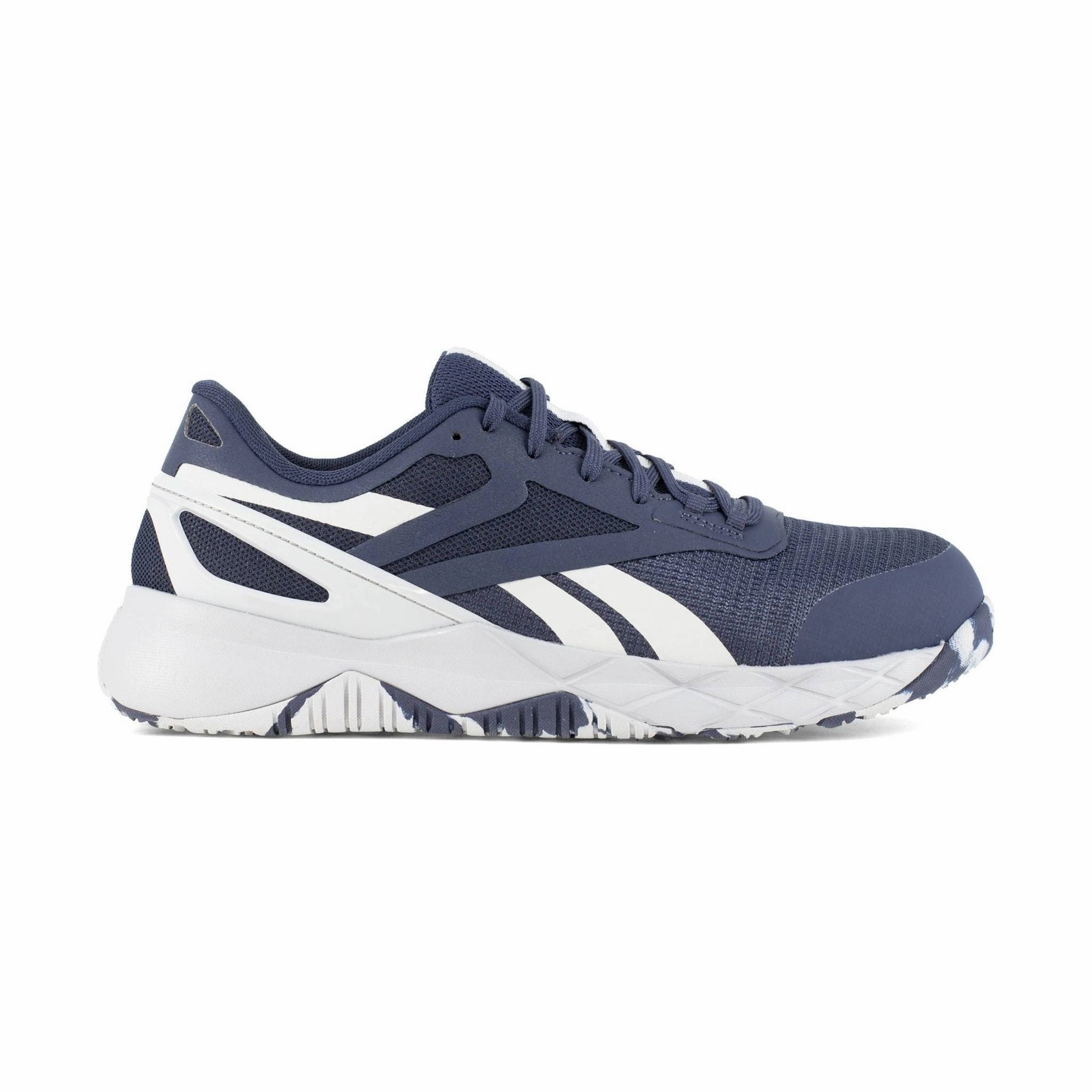 Reebok Work Men's Nanoflex TR Athletic Composite Toe Work Shoes - Navy/Grey SlipResistant