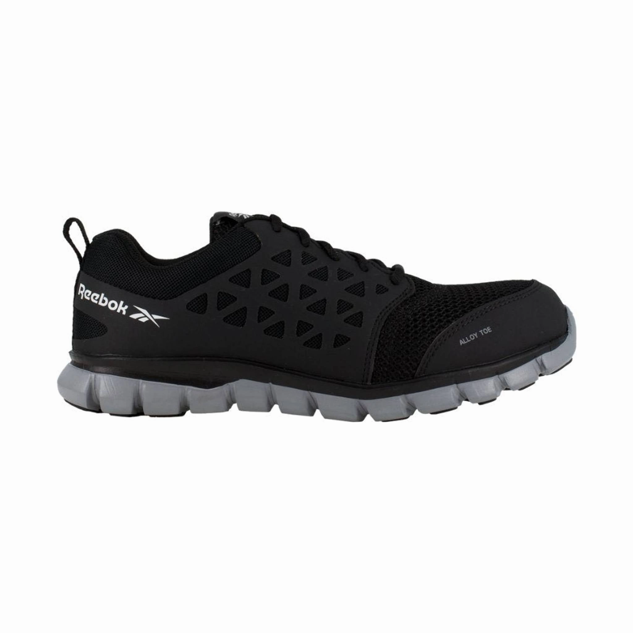 Reebok Work Men's Sublite Cushion Alloy Toe EH Work Shoe - Black Performance Wear indoor activity