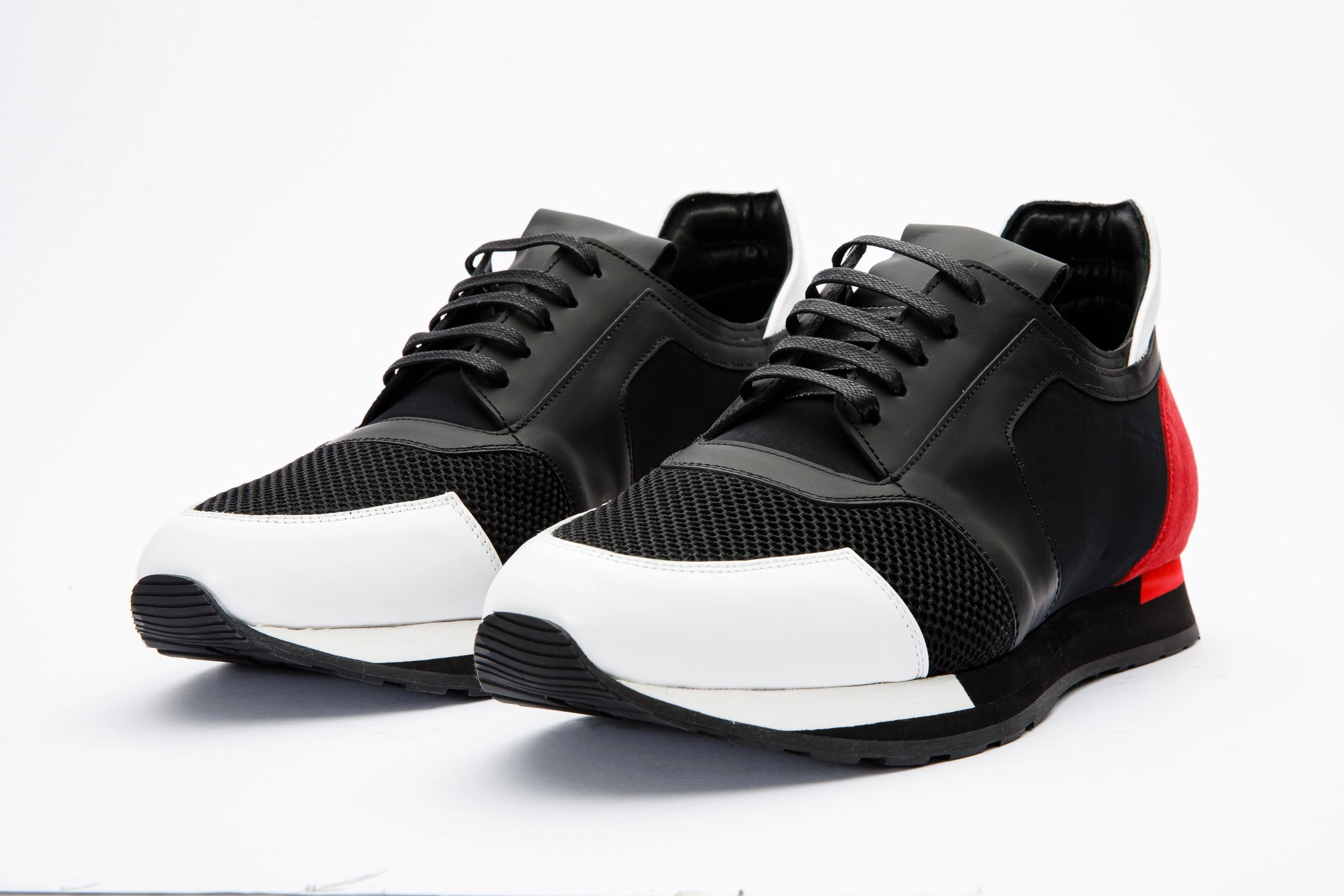 Moisture   Wicking Relax Step The Jenner Black Leather Men Sneaker Final Sale!