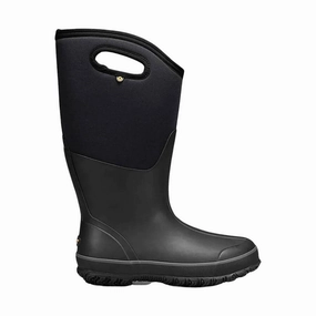 Family Reunion Ski Enthusiast Bogs Women's Classic Tall Wide Calf Rain Boot - Black