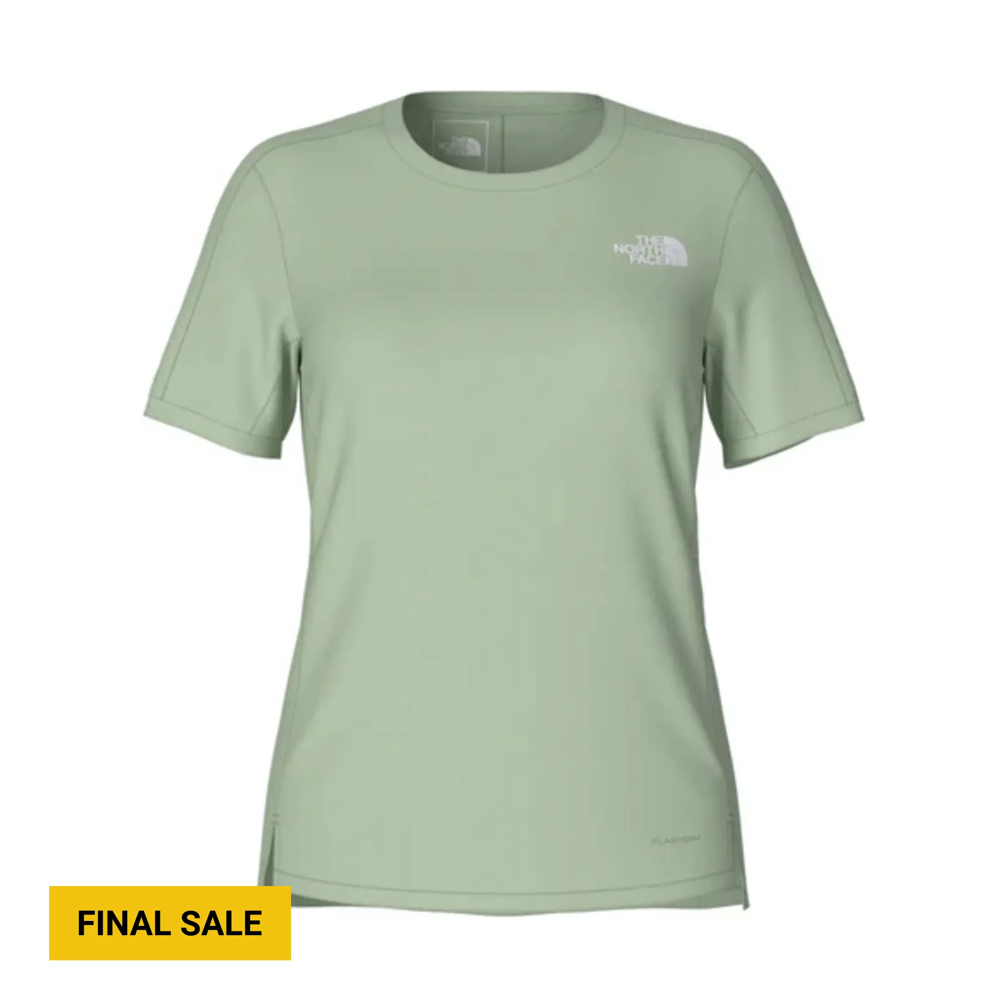 The North Face Women's Sunriser Short Sleeve - Misty Sage Microfiber texture